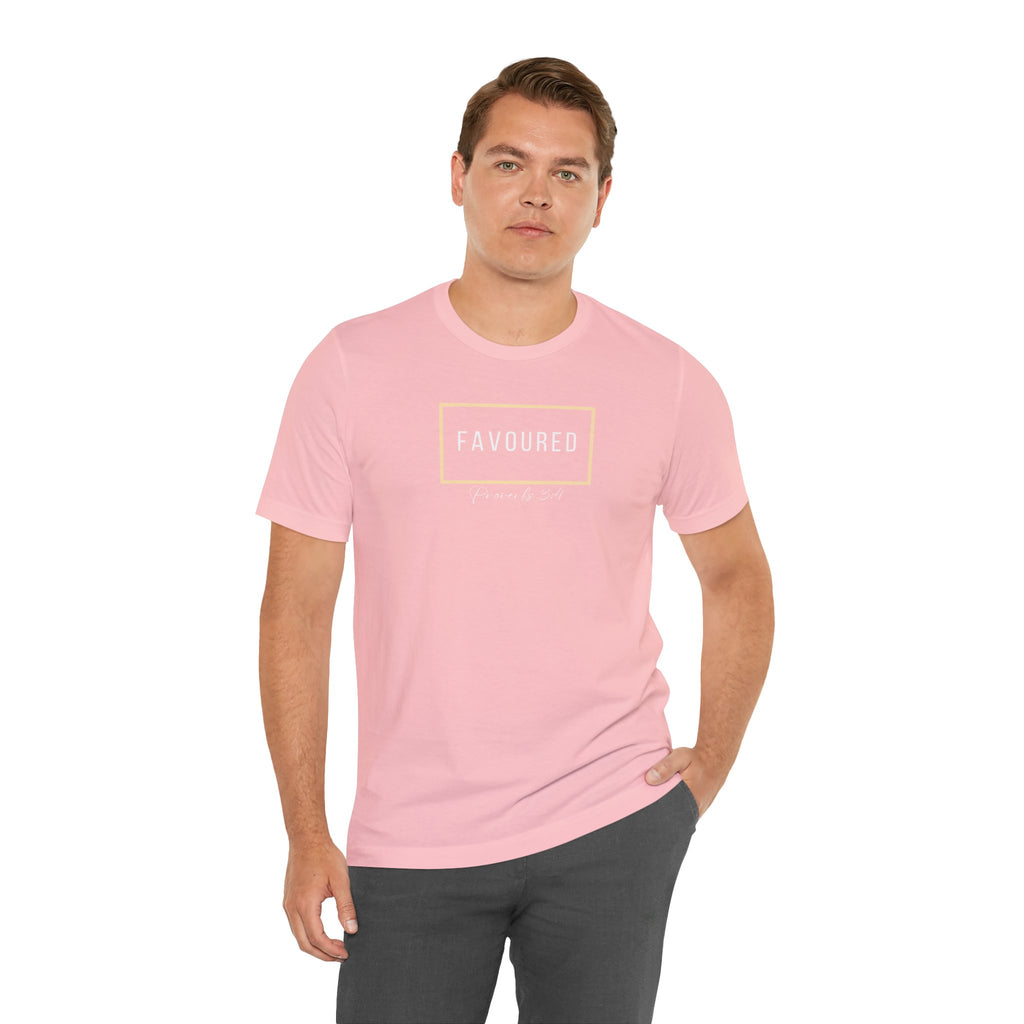 Favoured Christian T-Shirt – Proverbs 3:4 Scripture Tee | Faith-Based Unisex Shirt