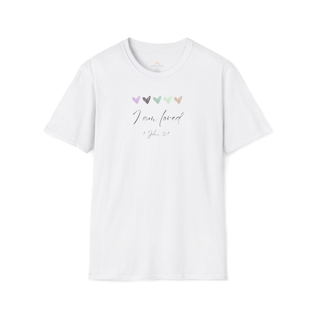 I Am Loved T-Shirt – 1 John 3:1 Christian Scripture Tee | Faith-Based Inspirational Shirt
