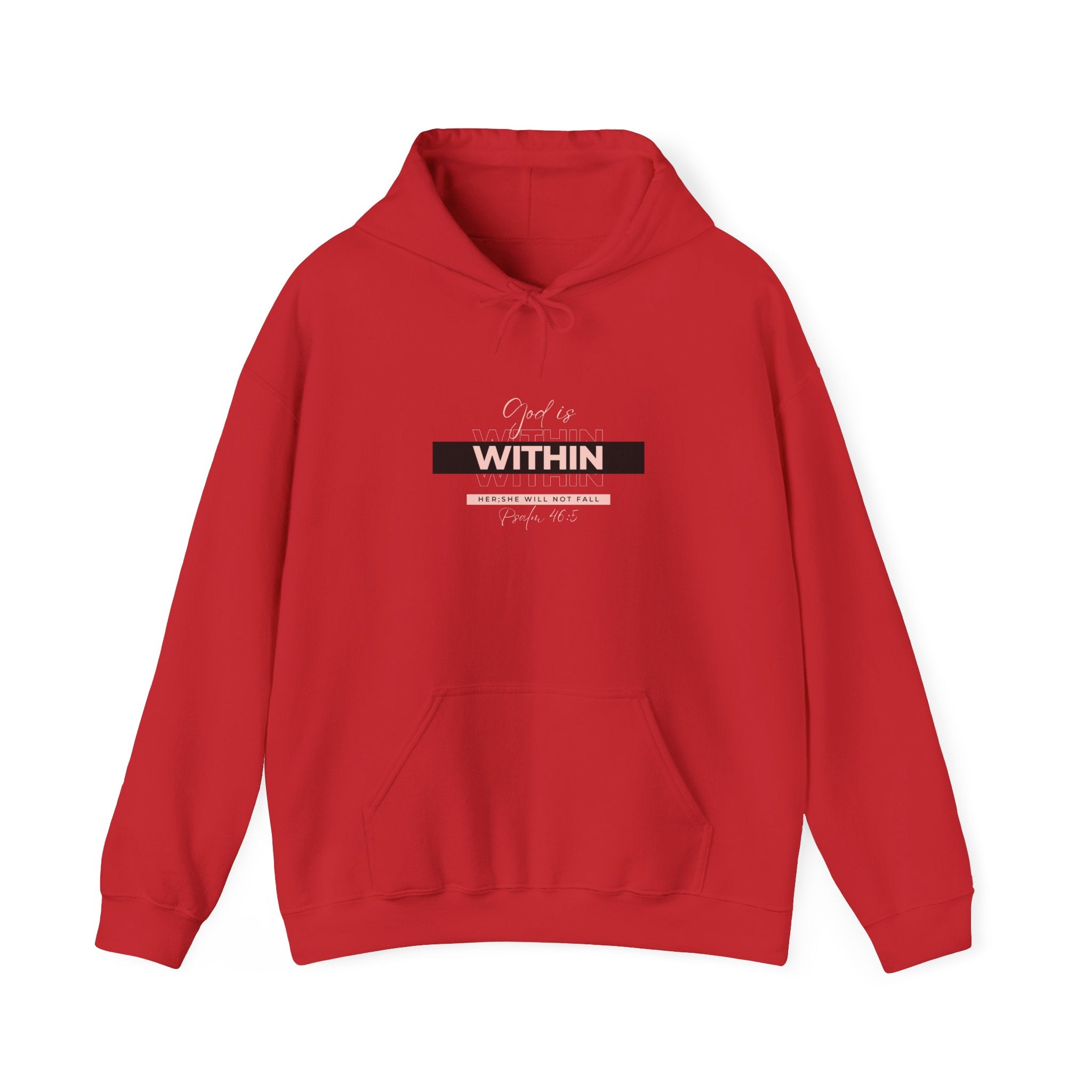 God Is Within Her Hoodie — Psalm 46:5 Christian Hoodie for Women | Inspirational Faith-Based Unisex Pullover