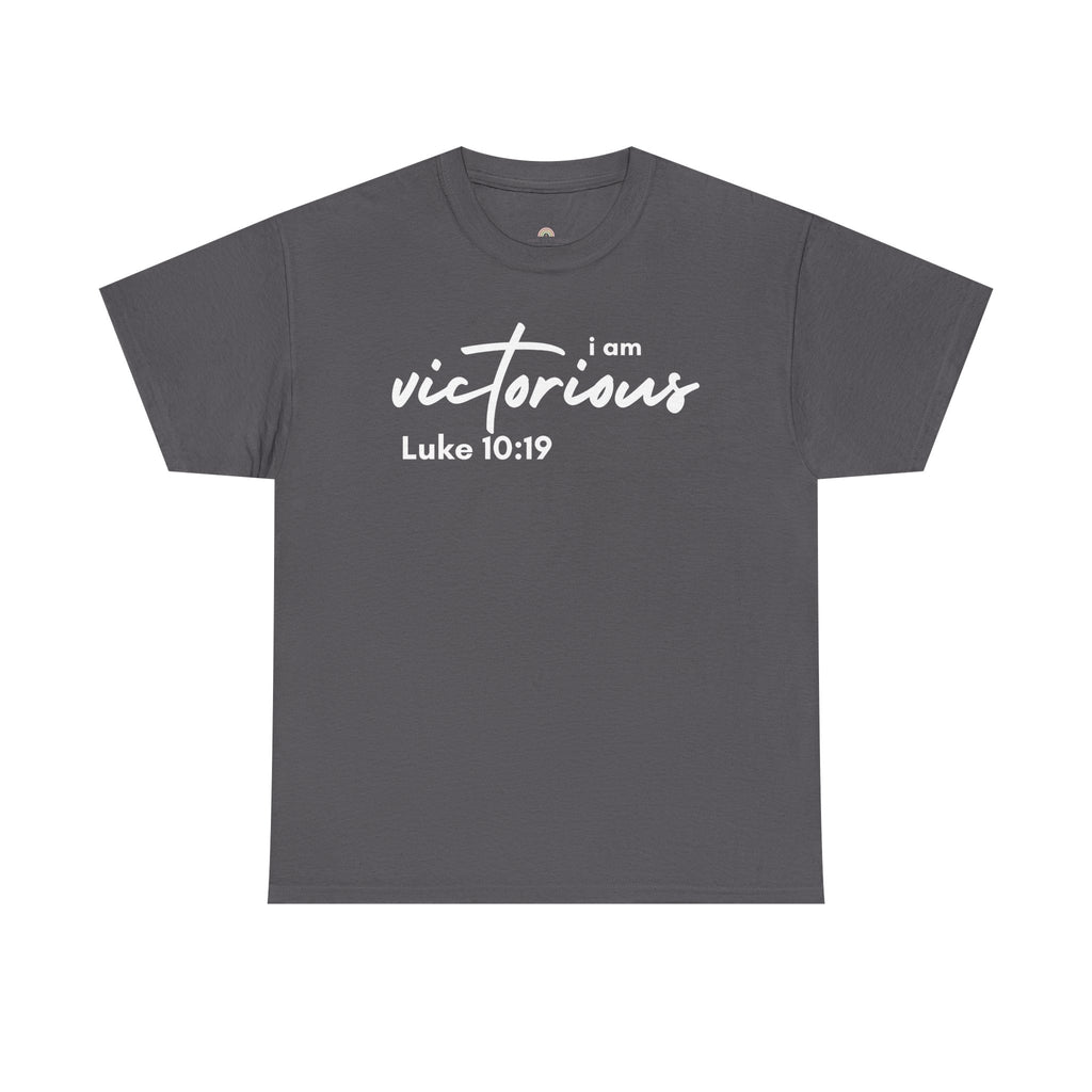I Am Victorious Christian T-Shirt – Luke 10:19 Scripture Tee | Faith-Based Apparel
