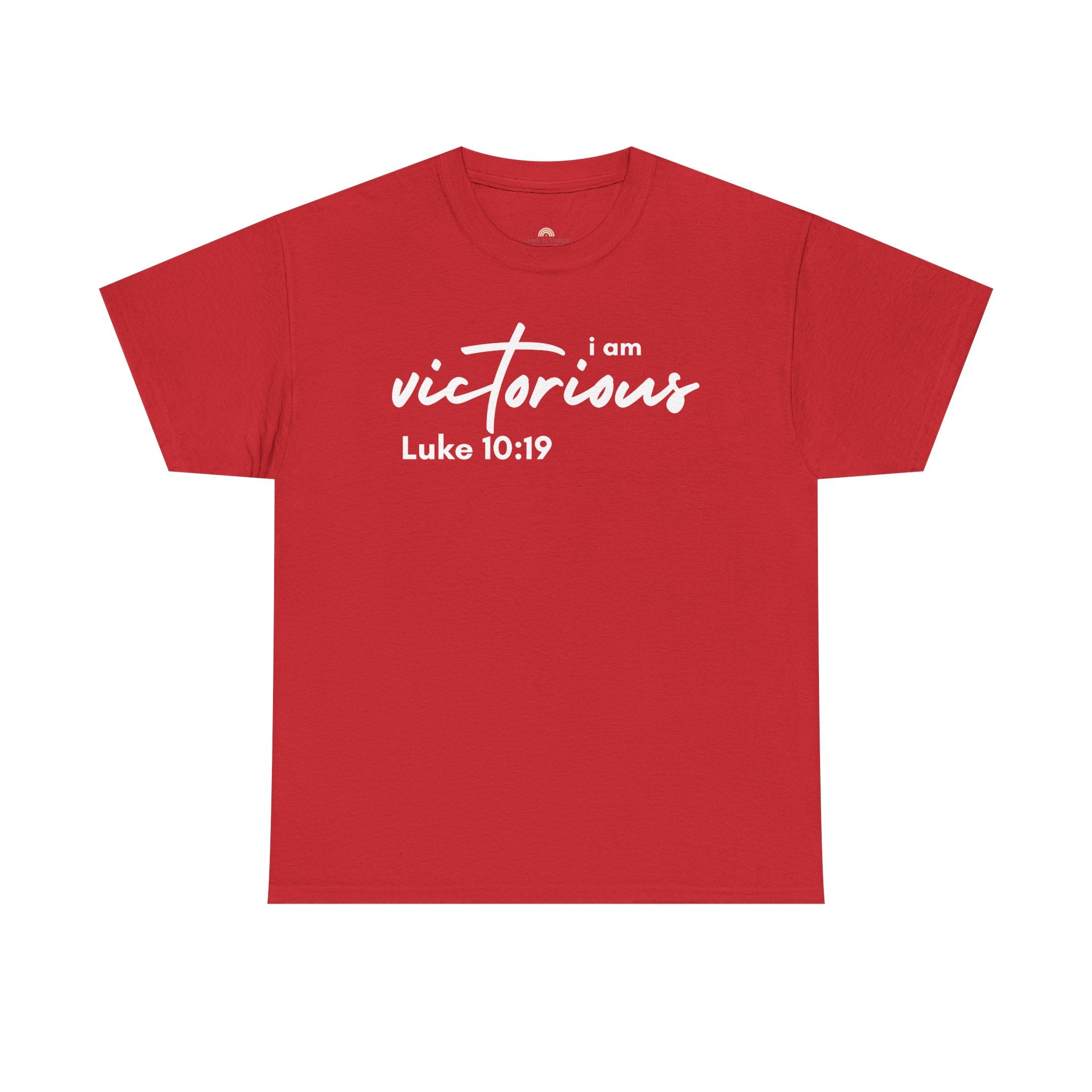 I Am Victorious Christian T-Shirt – Luke 10:19 Scripture Tee | Faith-Based Apparel