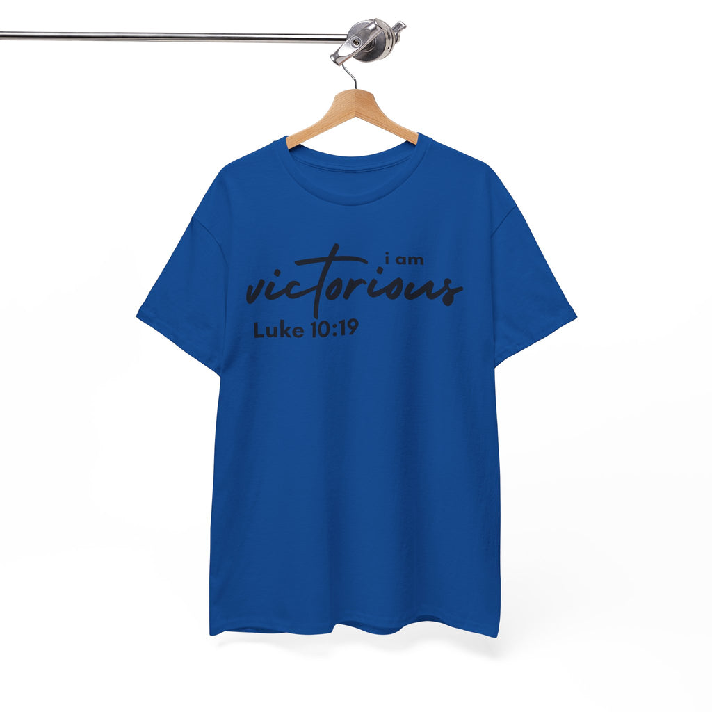 I Am Victorious Christian T-Shirt – Luke 10:19 Scripture Tee | Faith-Based Apparel