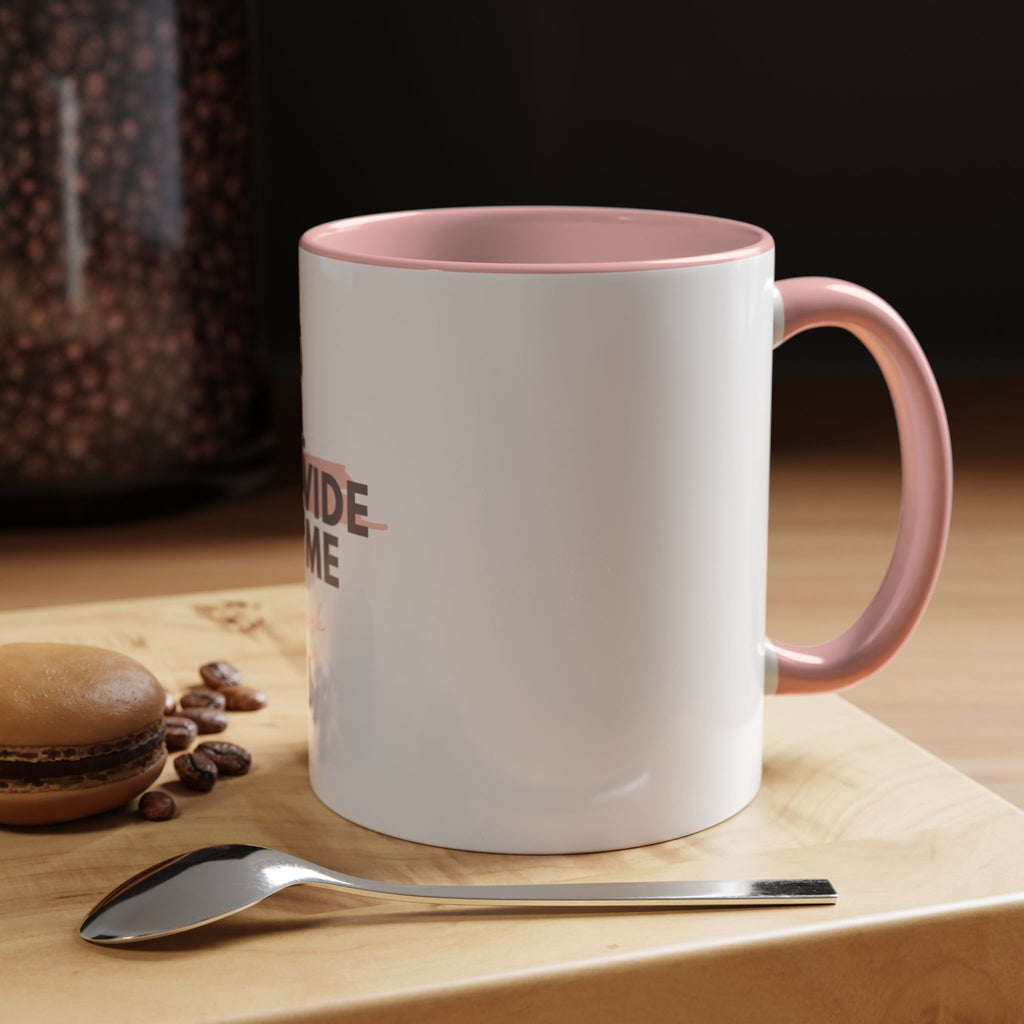 God Will Provide for Me Accent Coffee Mug — Mark 11:24 Christian Scripture Mug (11oz & 15oz)