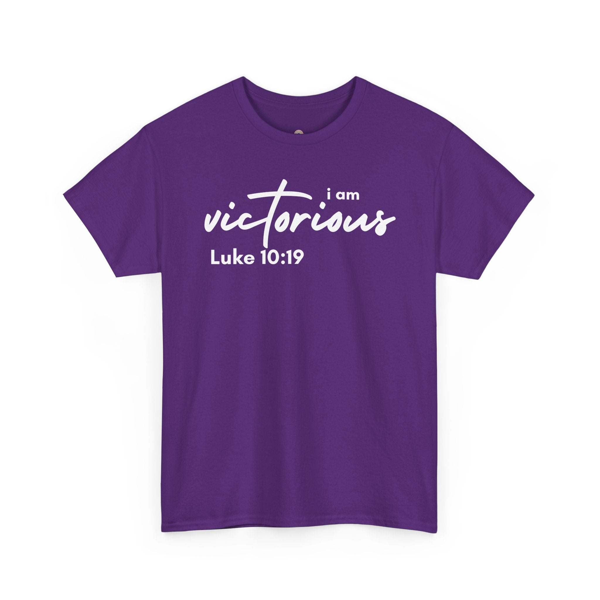 I Am Victorious Christian T-Shirt – Luke 10:19 Scripture Tee | Faith-Based Apparel