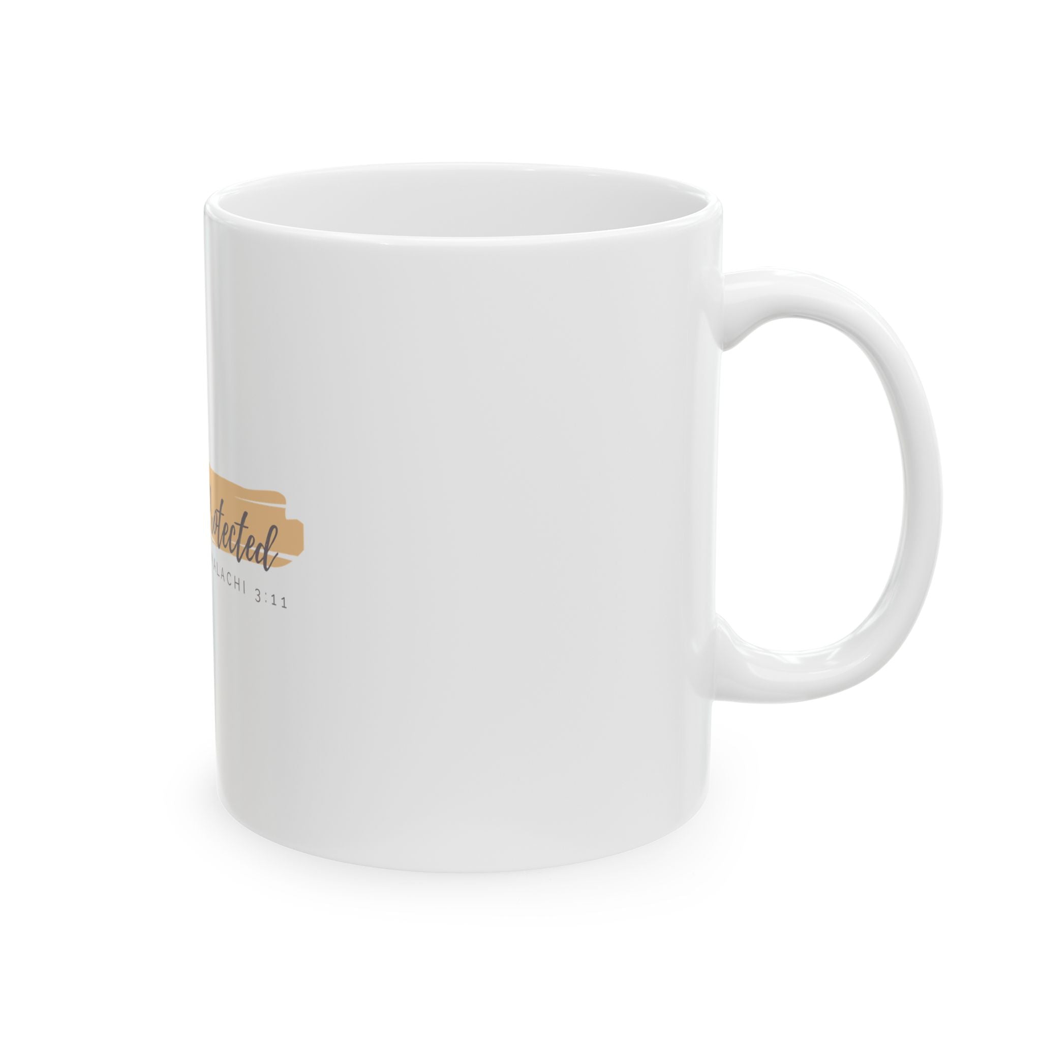 “Covered & Protected” Christian Ceramic Mug – Malachi 3:11 Scripture Coffee Cup (11oz & 15oz)