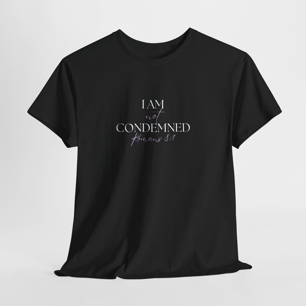 I Am Not Condemned T-Shirt – Christian Tee (Romans 8:1 Scripture) | Faith Apparel for Men & Women