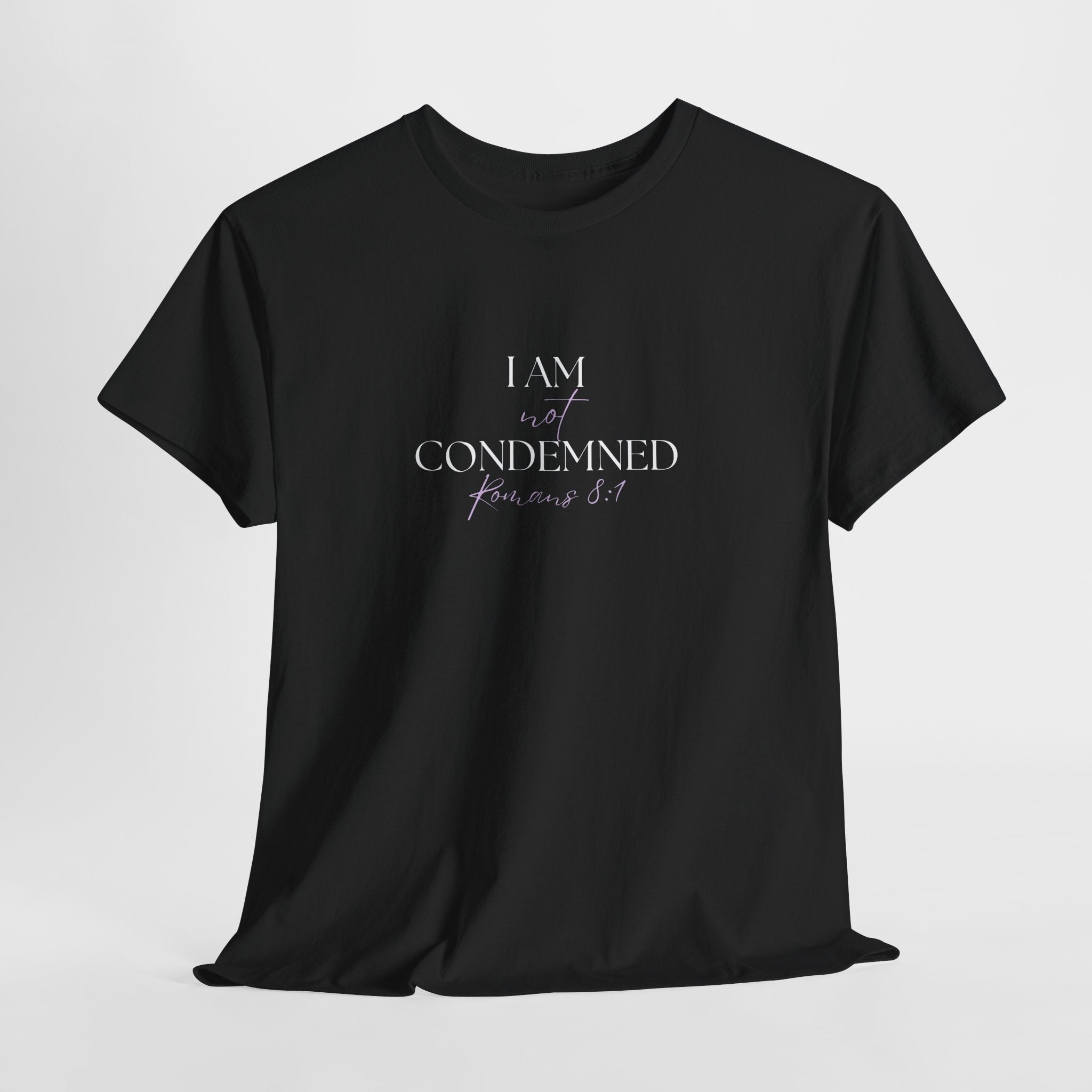 I Am Not Condemned T-Shirt – Christian Tee (Romans 8:1 Scripture) | Faith Apparel for Men & Women