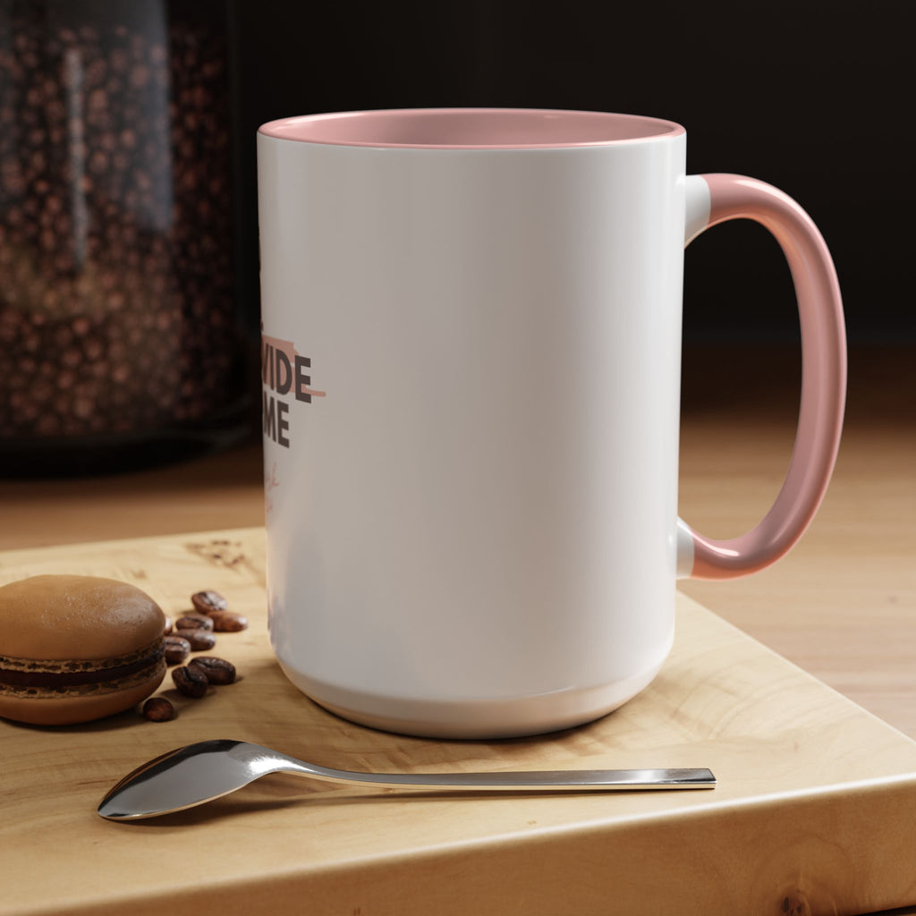 God Will Provide for Me Accent Coffee Mug — Mark 11:24 Christian Scripture Mug (11oz & 15oz)