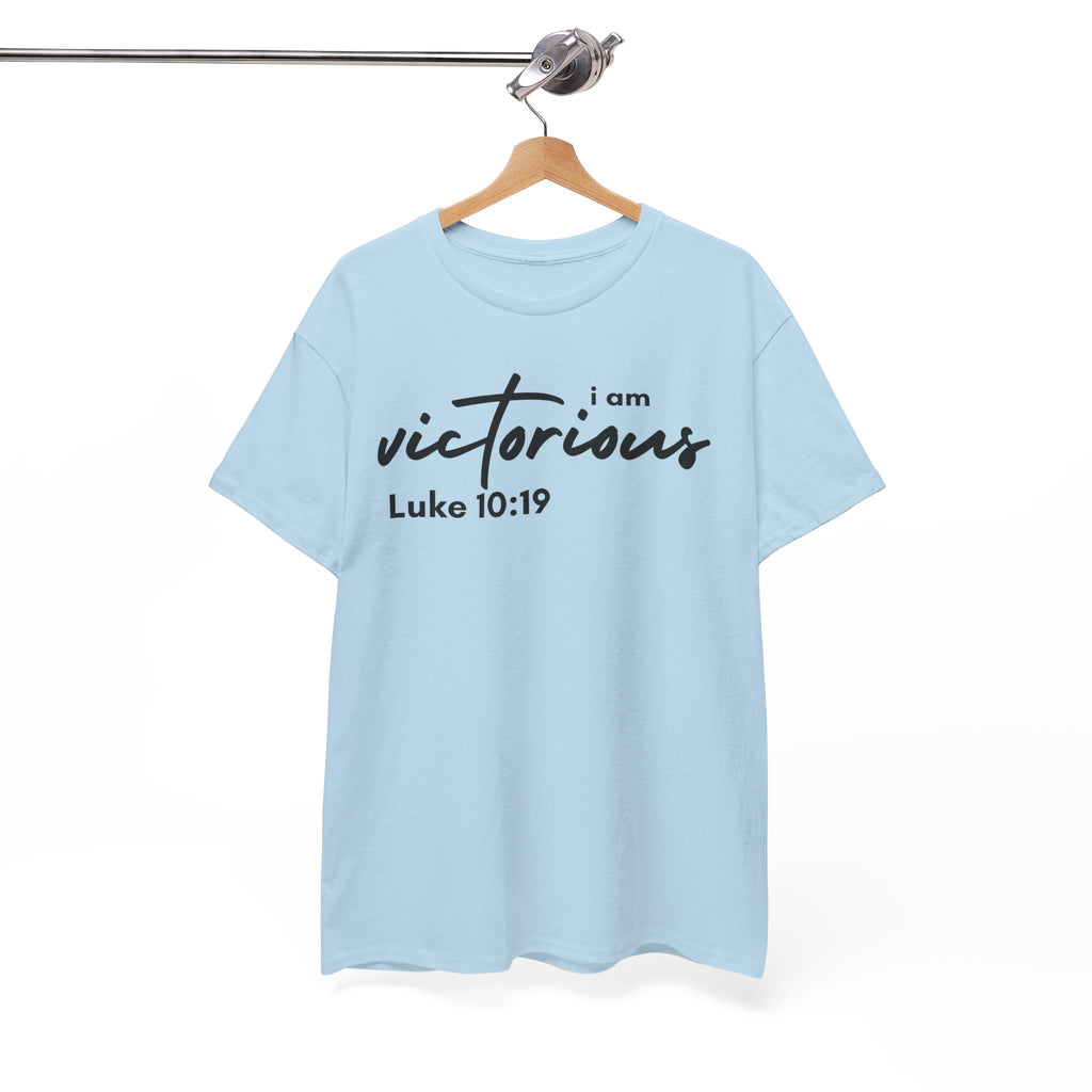 I Am Victorious Christian T-Shirt – Luke 10:19 Scripture Tee | Faith-Based Apparel