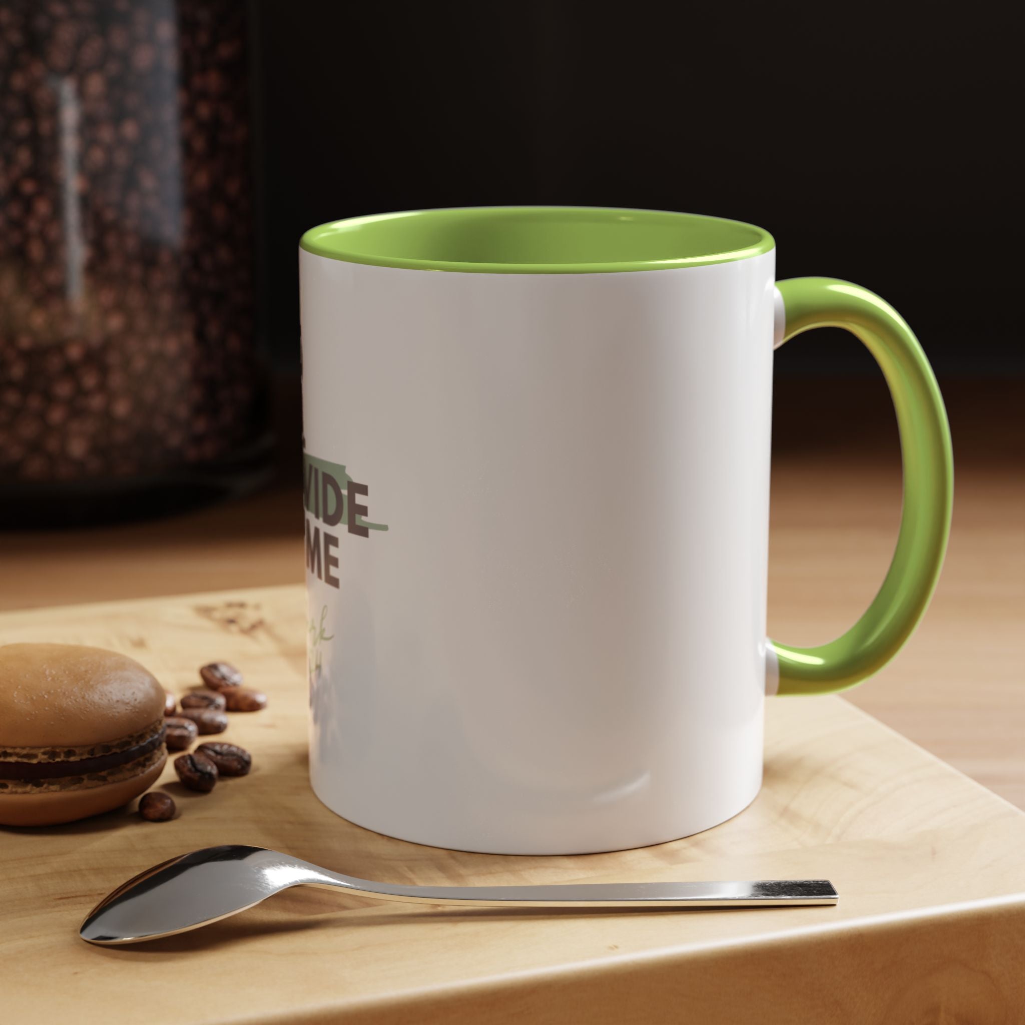 God Will Provide for Me Accent Coffee Mug — Mark 11:24 Christian Scripture Mug (11oz)