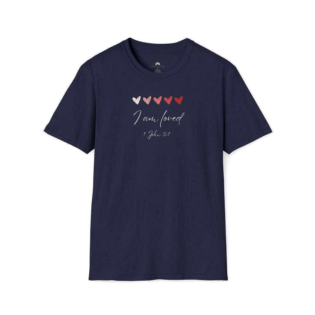I Am Loved T-Shirt – 1 John 3:1 Christian Scripture Tee | Faith-Based Inspirational Shirt