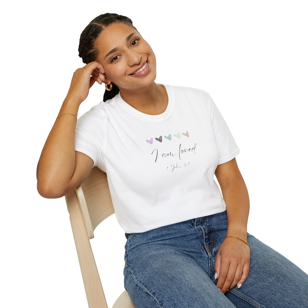 I Am Loved T-Shirt – 1 John 3:1 Christian Scripture Tee | Faith-Based Inspirational Shirt