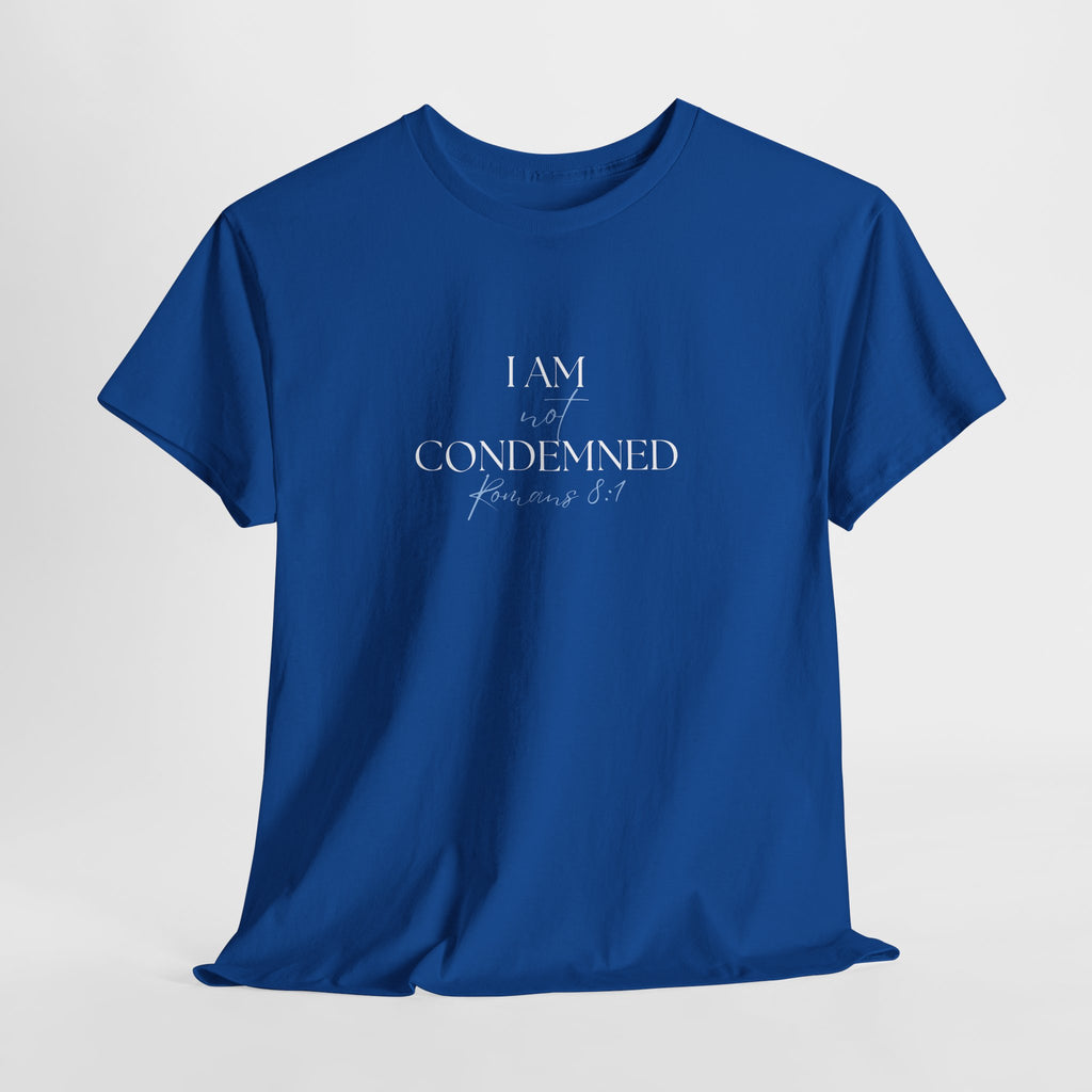 I Am Not Condemned T-Shirt – Christian Tee (Romans 8:1 Scripture) | Faith Apparel for Men & Women