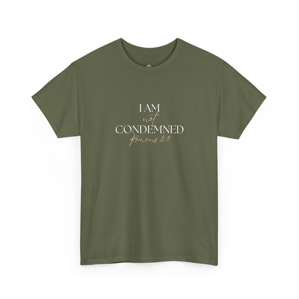I Am Not Condemned T-Shirt – Christian Tee (Romans 8:1 Scripture) | Faith Apparel for Men & Women