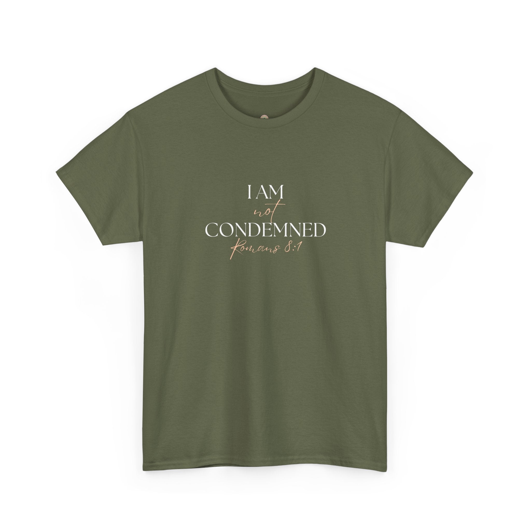 I Am Not Condemned T-Shirt – Christian Tee (Romans 8:1 Scripture) | Faith Apparel for Men & Women