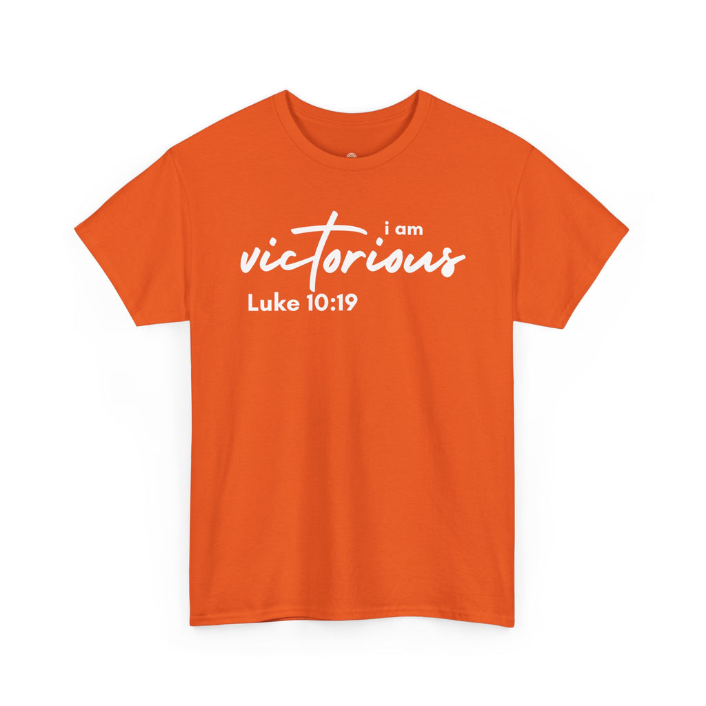 I Am Victorious Christian T-Shirt – Luke 10:19 Scripture Tee | Faith-Based Apparel