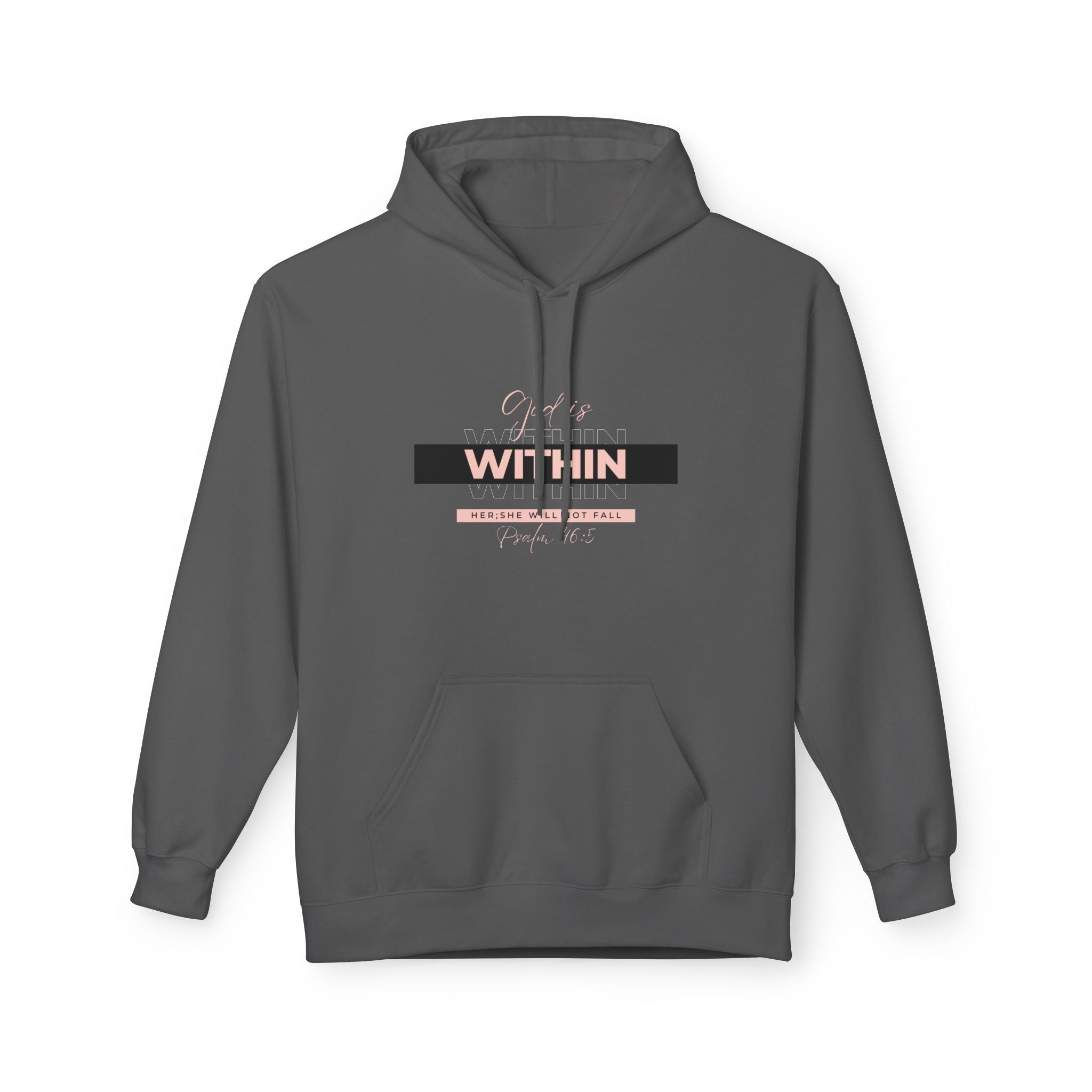 God Is Within Her Hoodie — Psalm 46:5 Christian Hoodie for Women | Faith-Based Inspirational Pullover