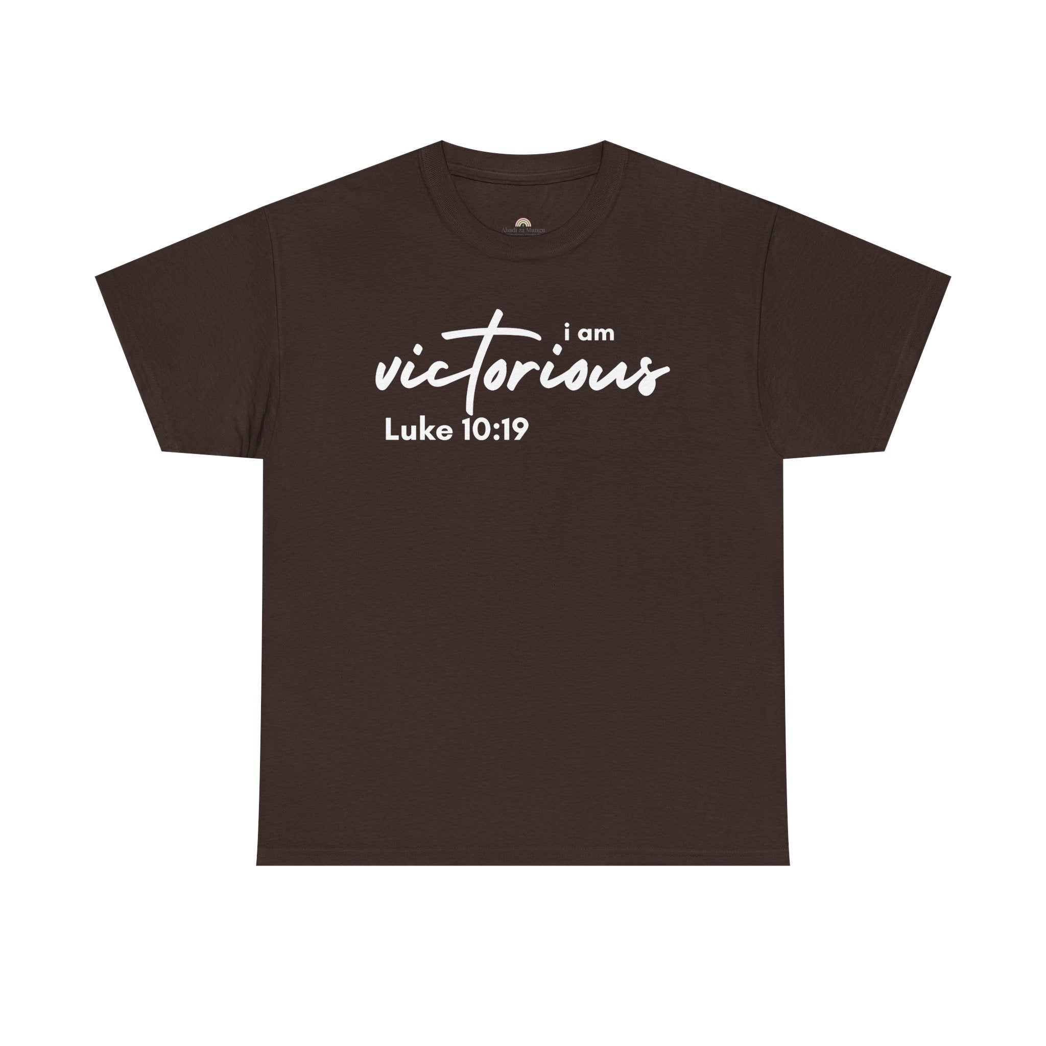 I Am Victorious Christian T-Shirt – Luke 10:19 Scripture Tee | Faith-Based Apparel