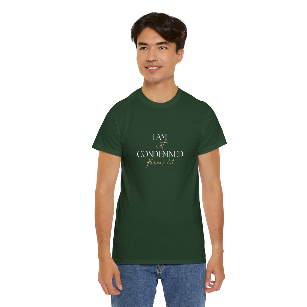 I Am Not Condemned T-Shirt – Christian Tee (Romans 8:1 Scripture) | Faith Apparel for Men & Women