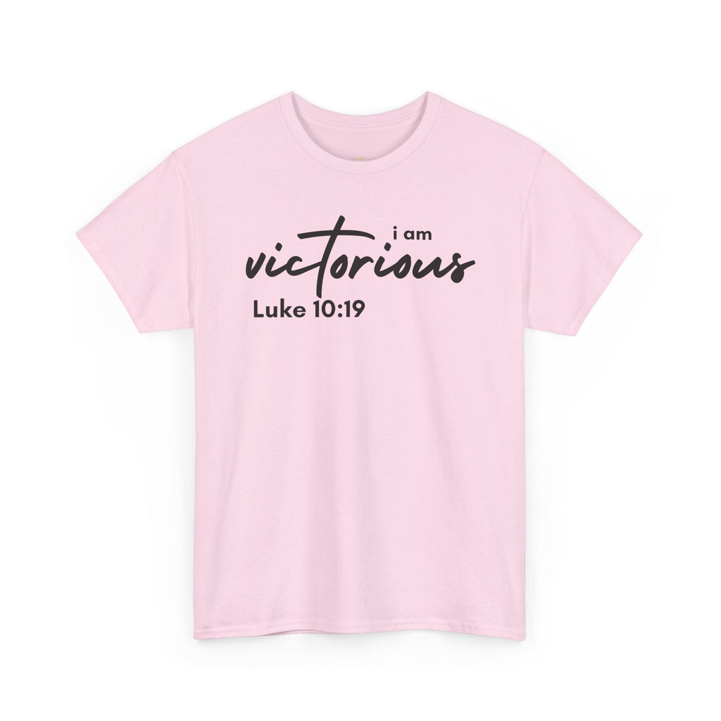 I Am Victorious Christian T-Shirt – Luke 10:19 Scripture Tee | Faith-Based Apparel