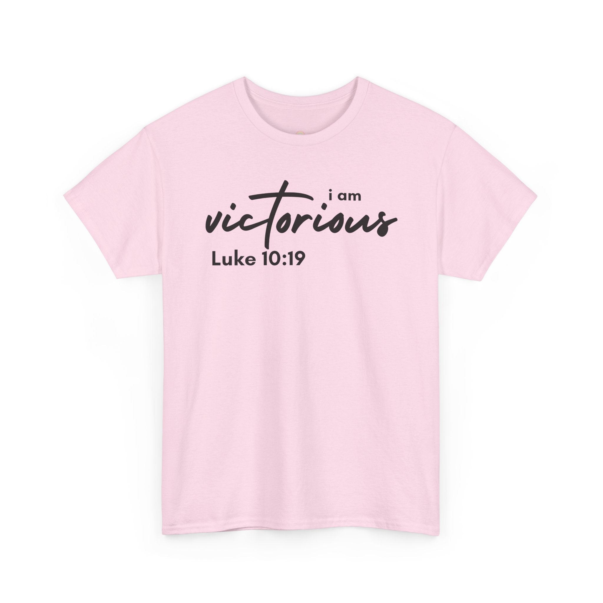 I Am Victorious Christian T-Shirt – Luke 10:19 Scripture Tee | Faith-Based Apparel