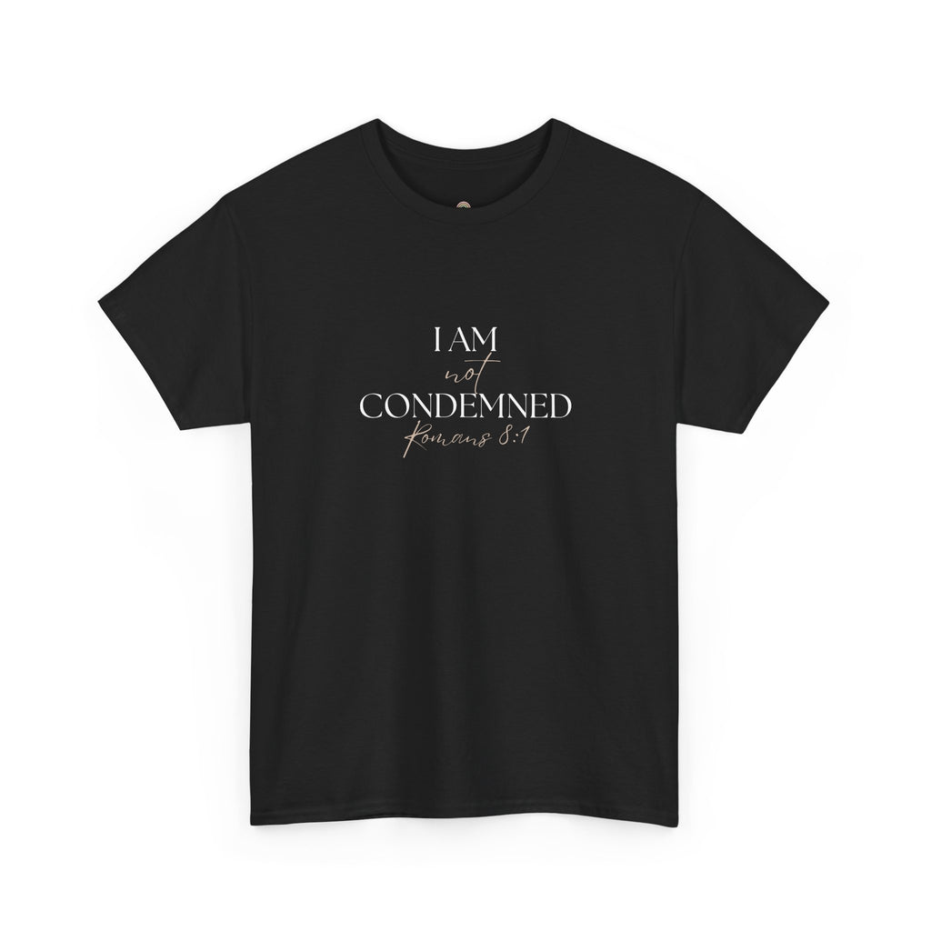 I Am Not Condemned T-Shirt – Christian Tee (Romans 8:1 Scripture) | Faith Apparel for Men & Women