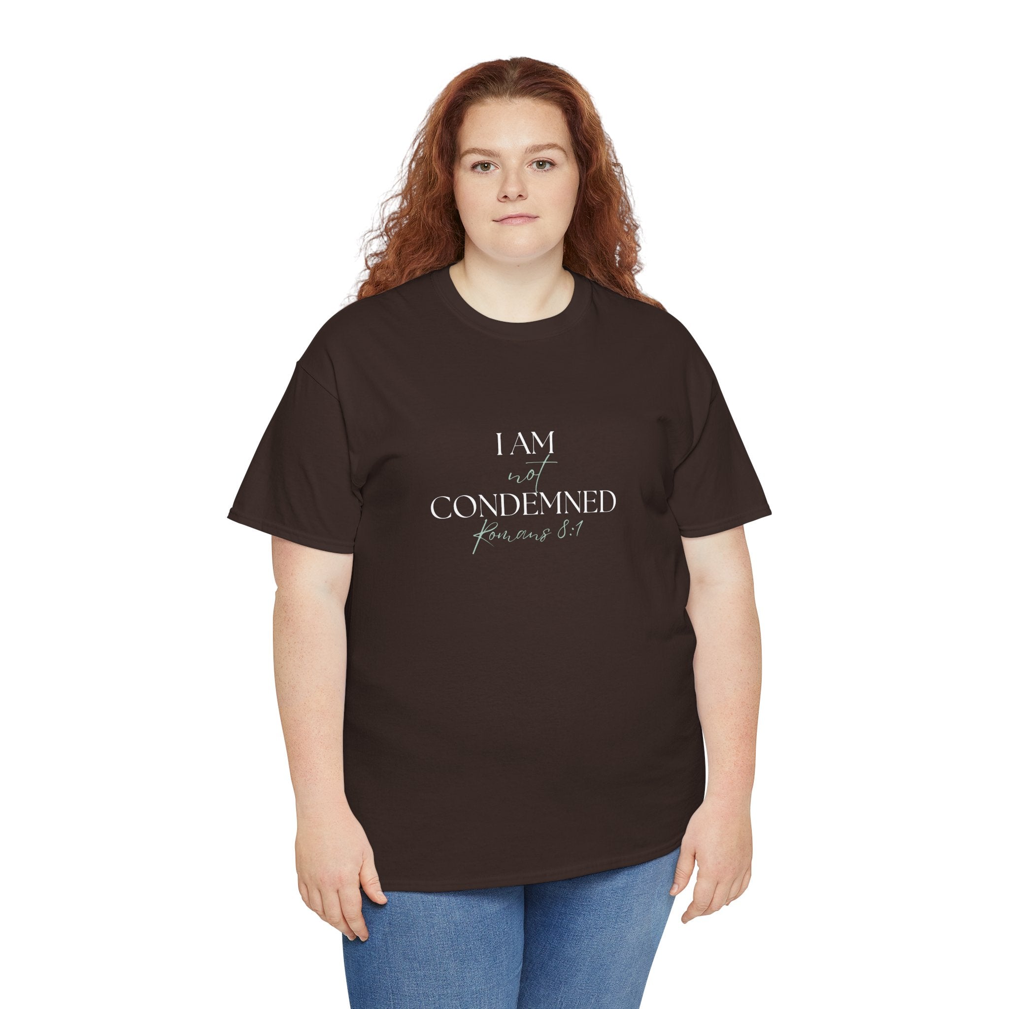 I Am Not Condemned T-Shirt – Christian Tee (Romans 8:1 Scripture) | Faith Apparel for Men & Women