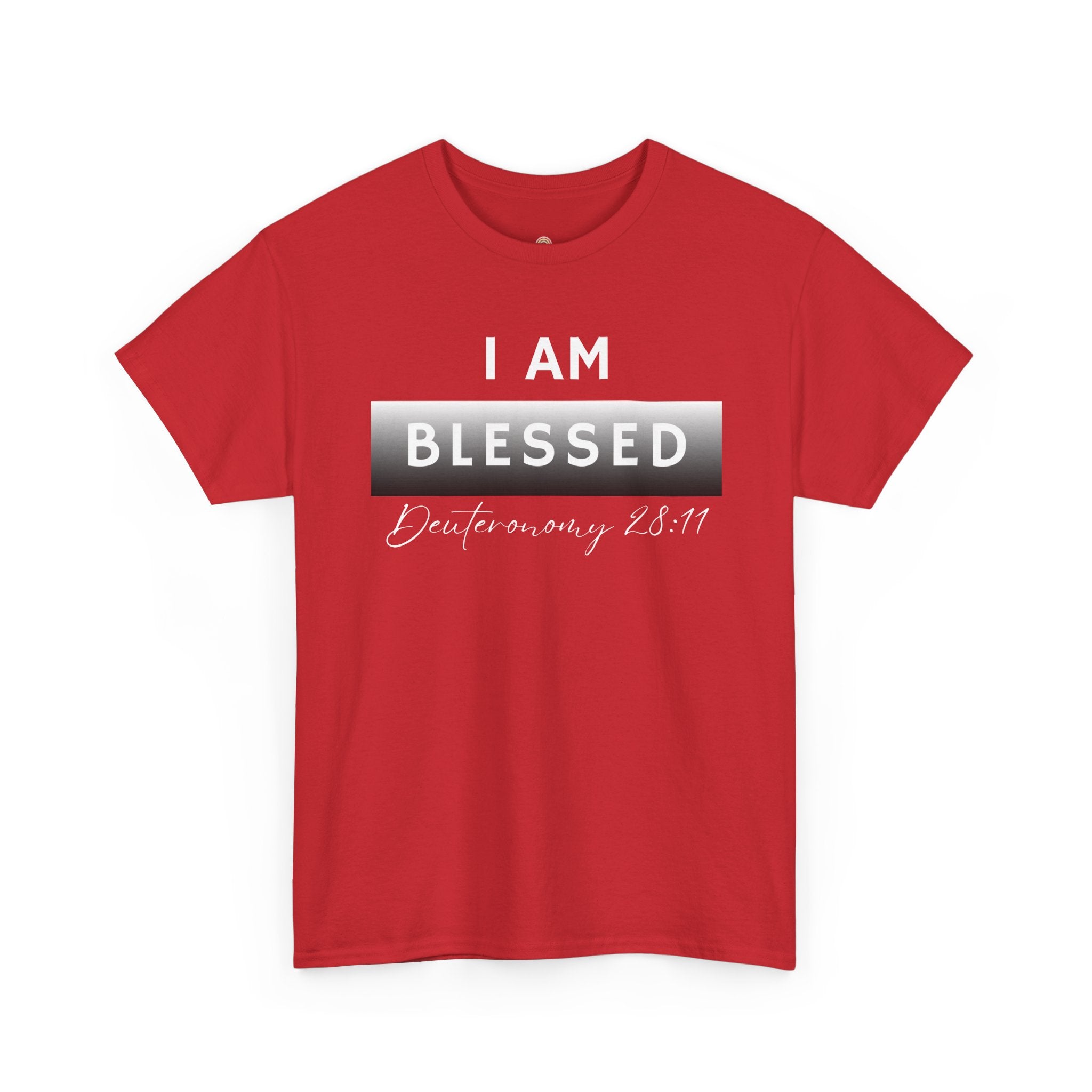 I Am Blessed Christian T-Shirt — Deuteronomy 28:11 Scripture Faith Tee (2)