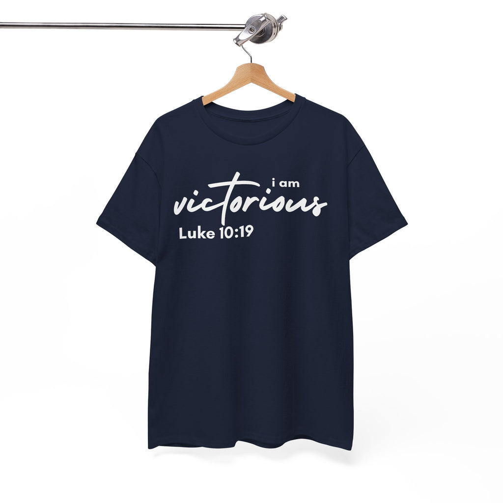 I Am Victorious Christian T-Shirt – Luke 10:19 Scripture Tee | Faith-Based Apparel