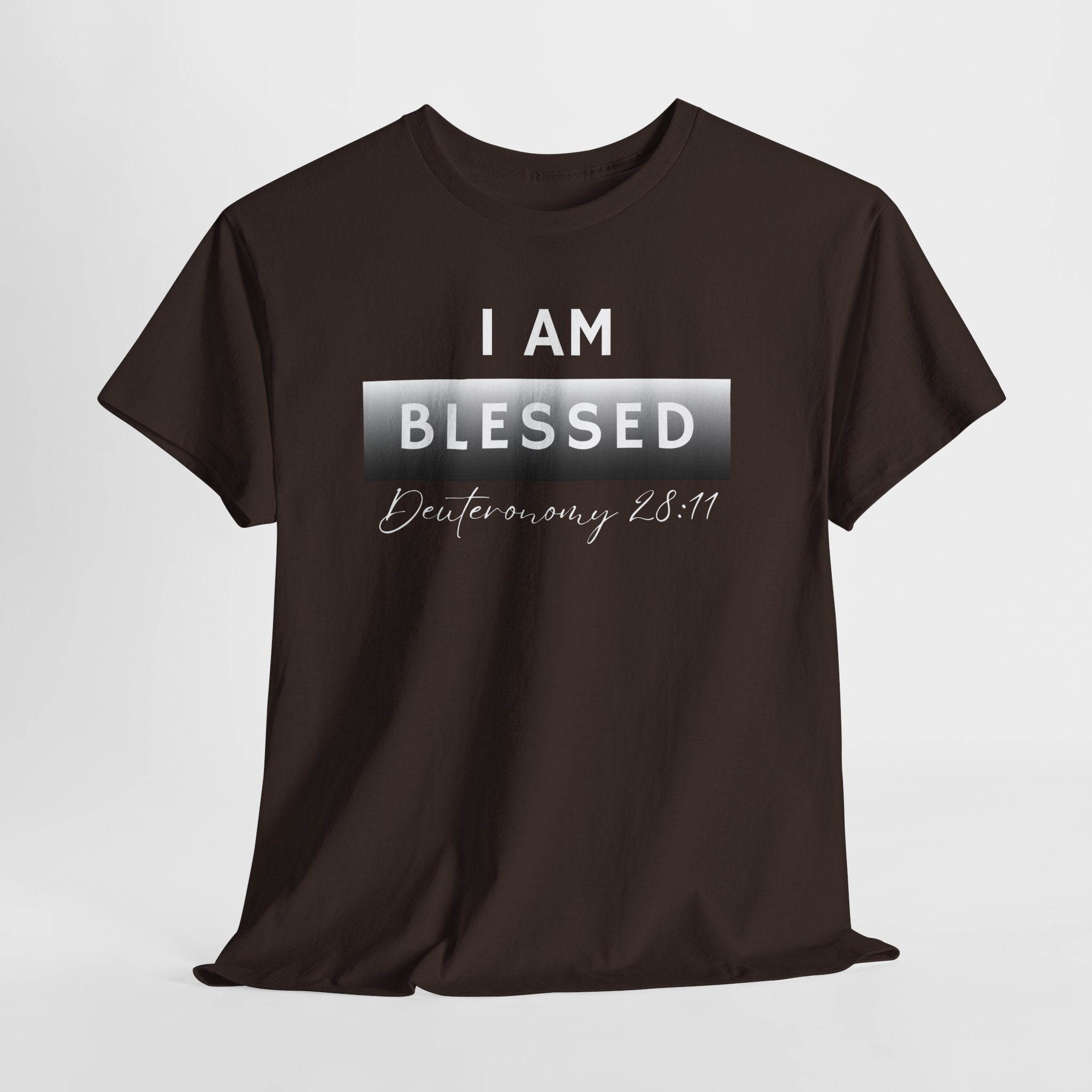 I Am Blessed Christian T-Shirt — Deuteronomy 28:11 Scripture Faith Tee (2)
