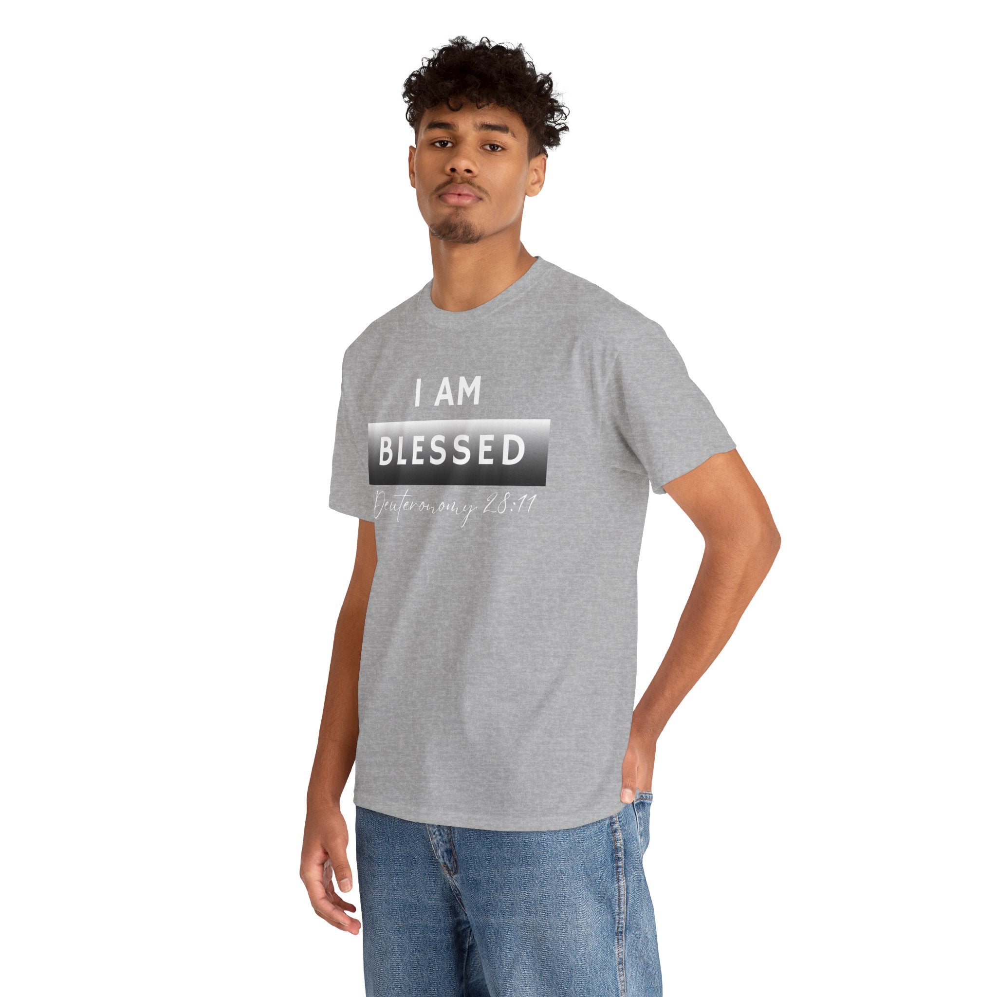 I Am Blessed Christian T-Shirt — Deuteronomy 28:11 Scripture Faith Tee (2)