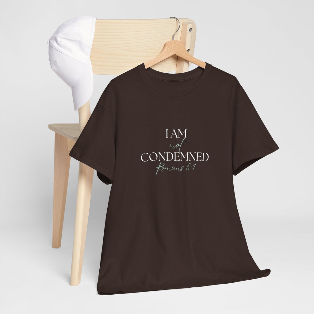 I Am Not Condemned T-Shirt – Christian Tee (Romans 8:1 Scripture) | Faith Apparel for Men & Women