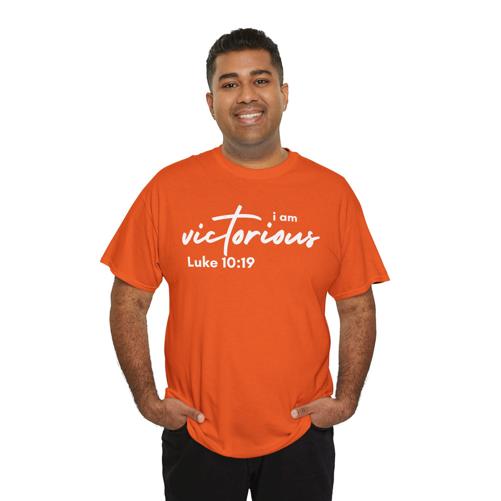 I Am Victorious Christian T-Shirt – Luke 10:19 Scripture Tee | Faith-Based Apparel