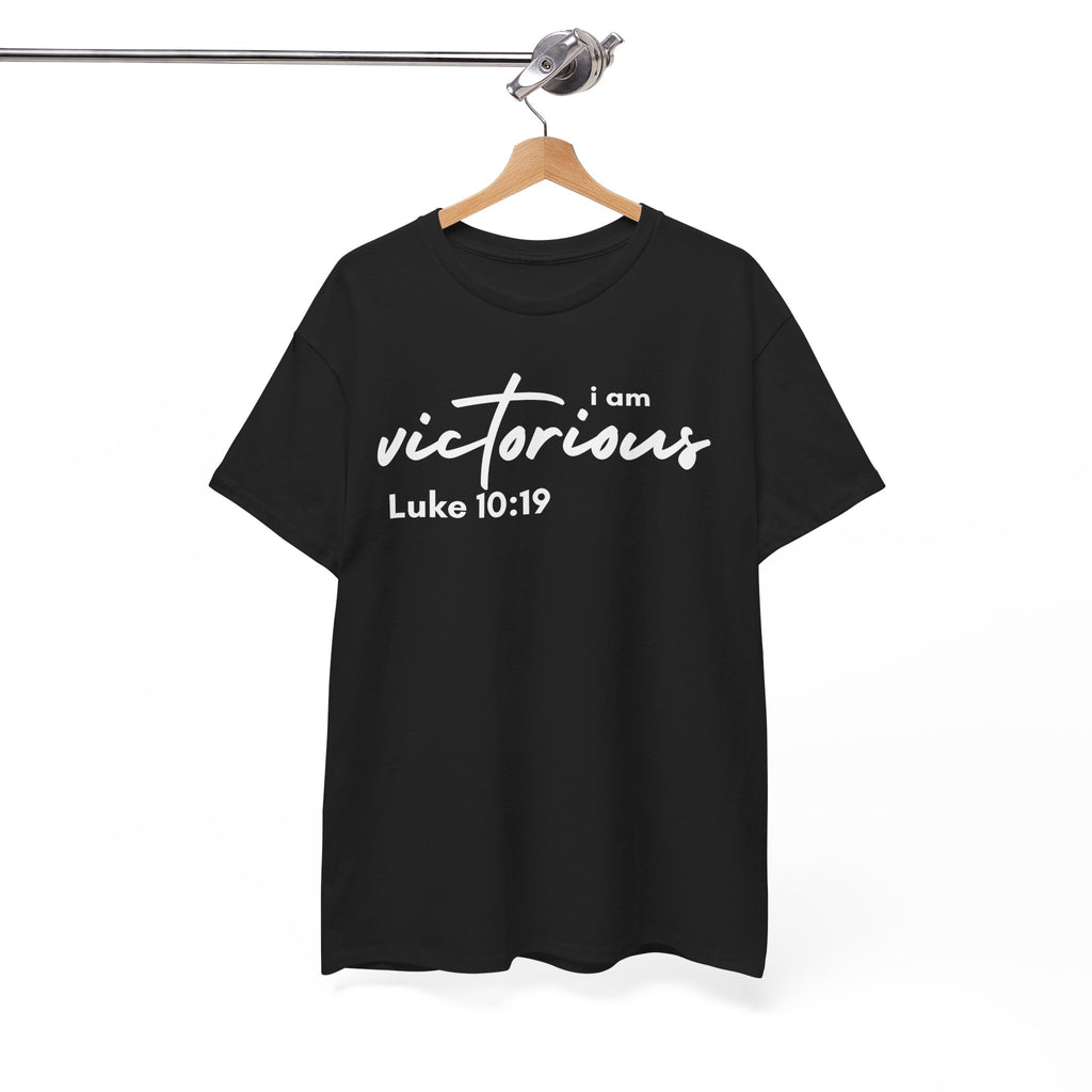 I Am Victorious Christian T-Shirt – Luke 10:19 Scripture Tee | Faith-Based Apparel