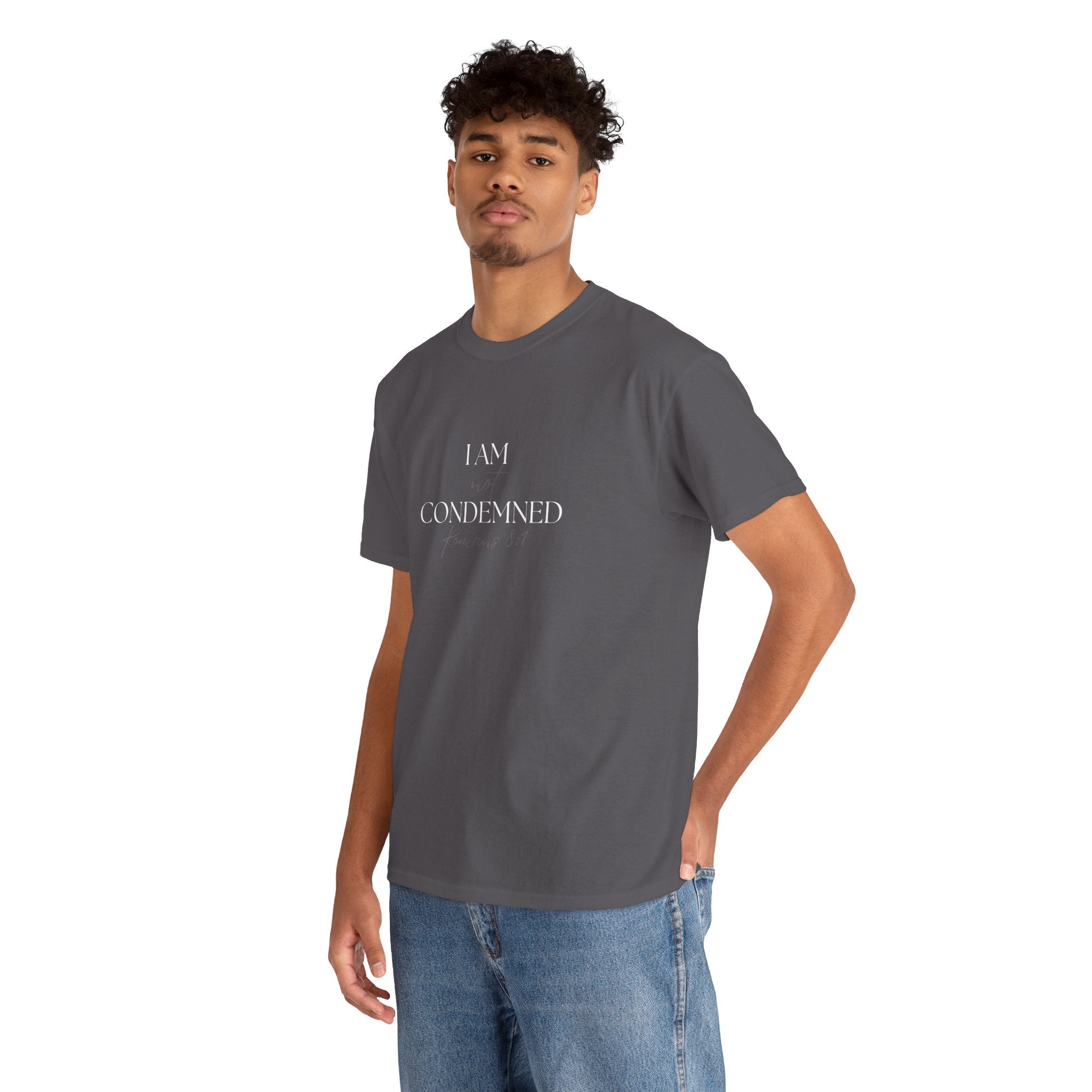 I Am Not Condemned T-Shirt – Christian Tee (Romans 8:1 Scripture) | Faith Apparel for Men & Women