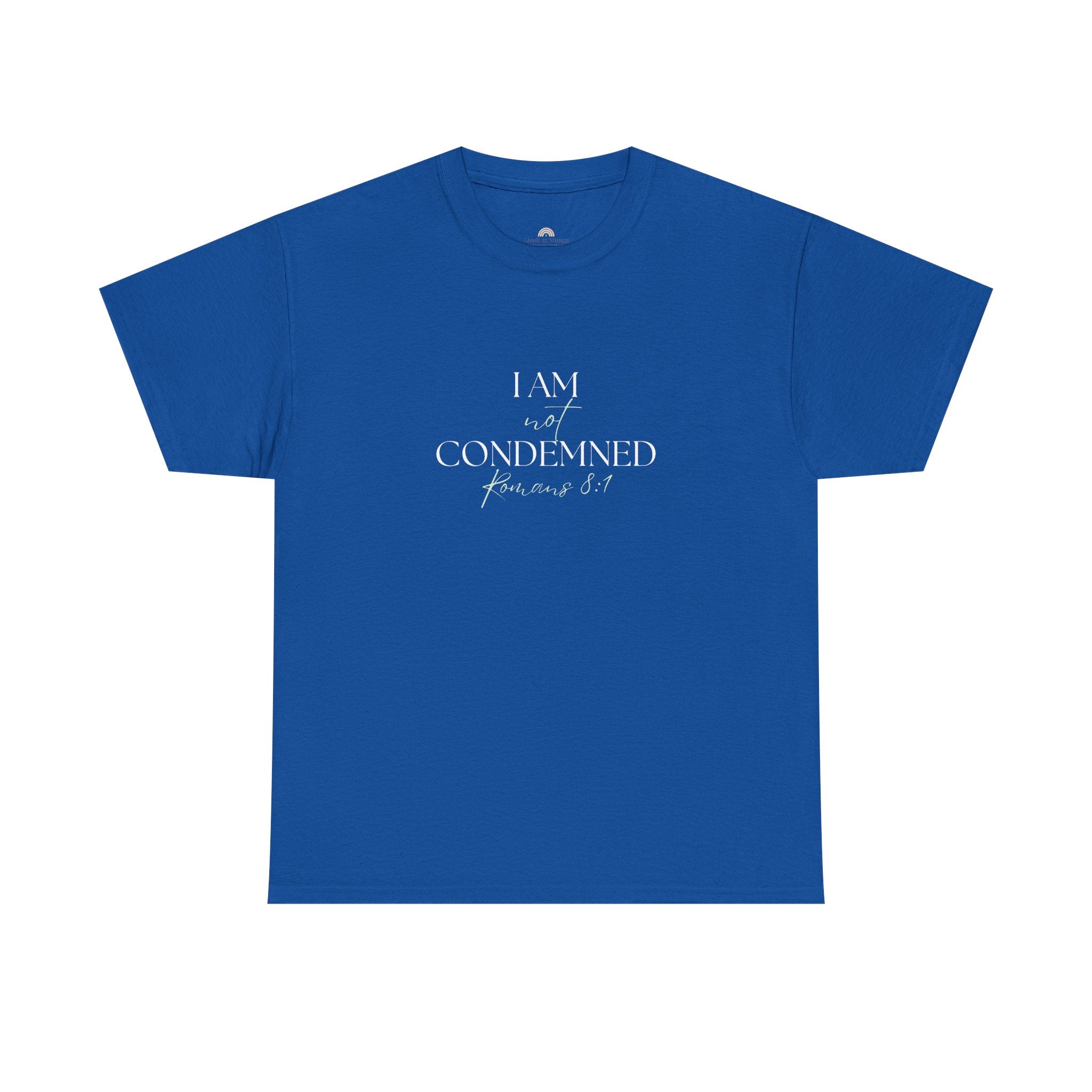 I Am Not Condemned T-Shirt – Christian Tee (Romans 8:1 Scripture) | Faith Apparel for Men & Women