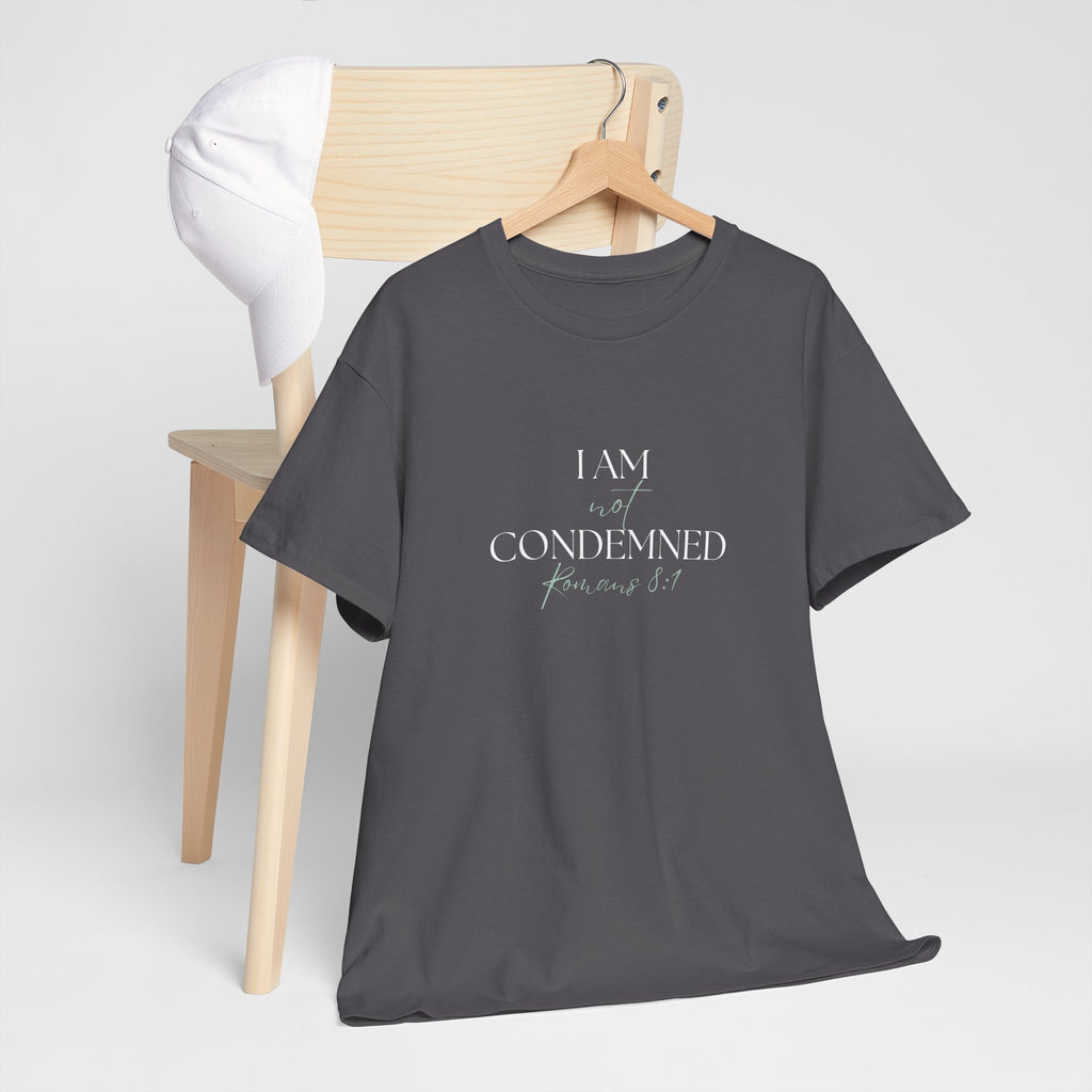 I Am Not Condemned T-Shirt – Christian Tee (Romans 8:1 Scripture) | Faith Apparel for Men & Women