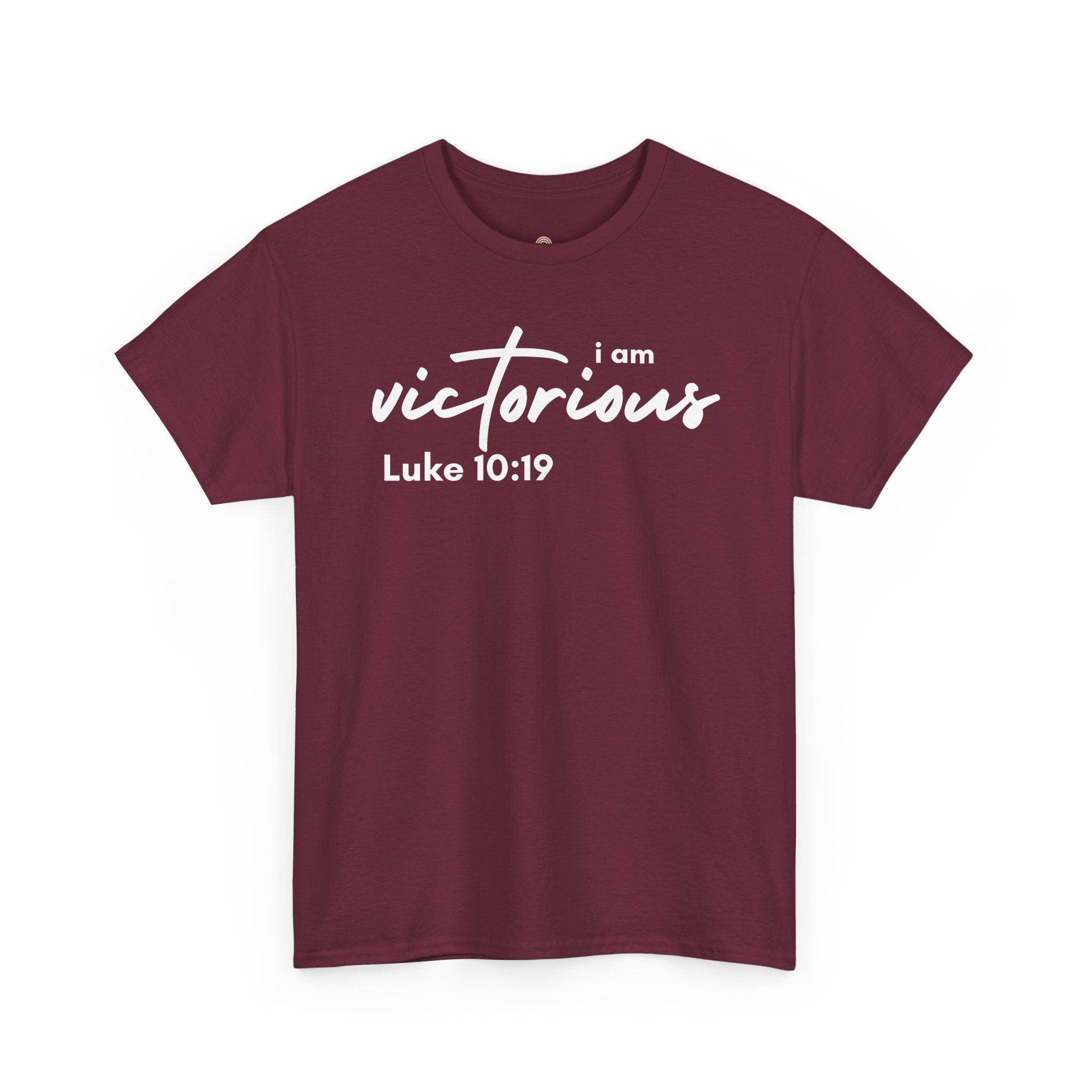 I Am Victorious Christian T-Shirt – Luke 10:19 Scripture Tee | Faith-Based Apparel