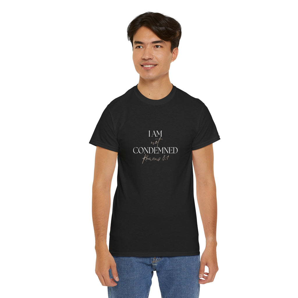 I Am Not Condemned T-Shirt – Christian Tee (Romans 8:1 Scripture) | Faith Apparel for Men & Women