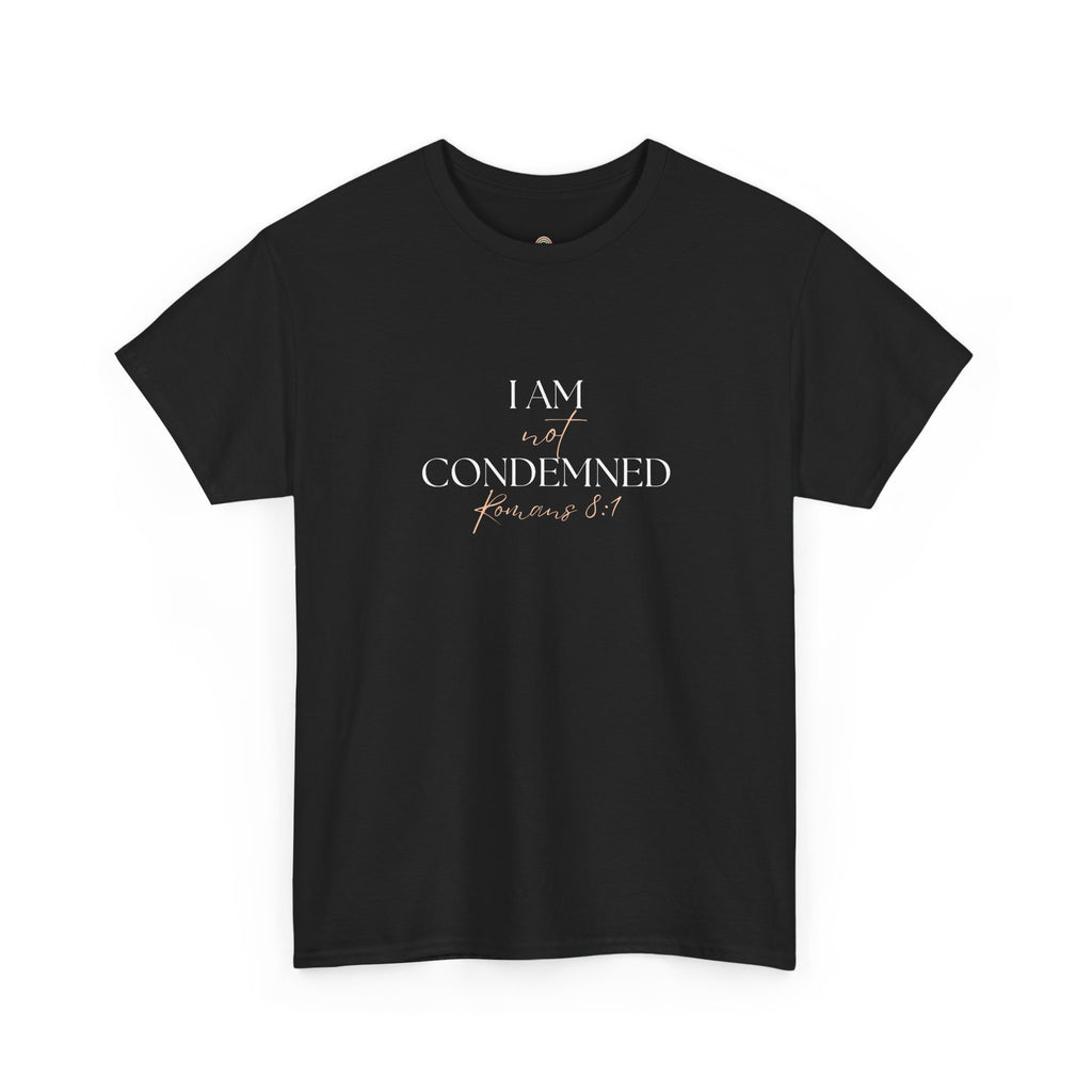 I Am Not Condemned T-Shirt – Christian Tee (Romans 8:1 Scripture) | Faith Apparel for Men & Women