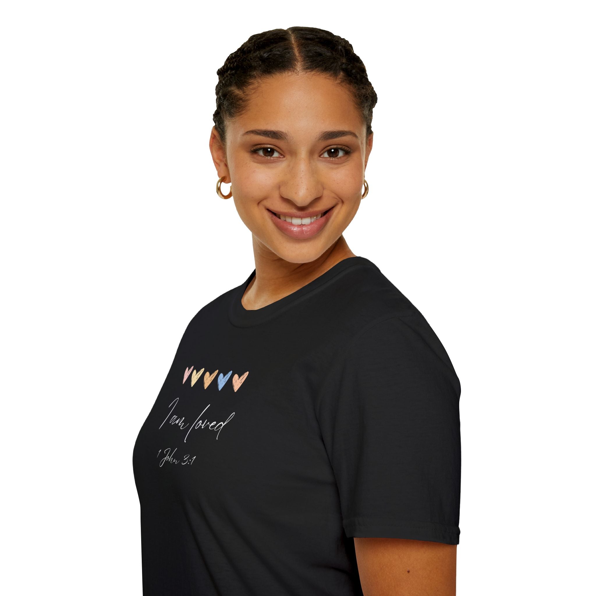 I Am Loved T-Shirt – 1 John 3:1 Christian Scripture Tee | Faith-Based Inspirational Shirt