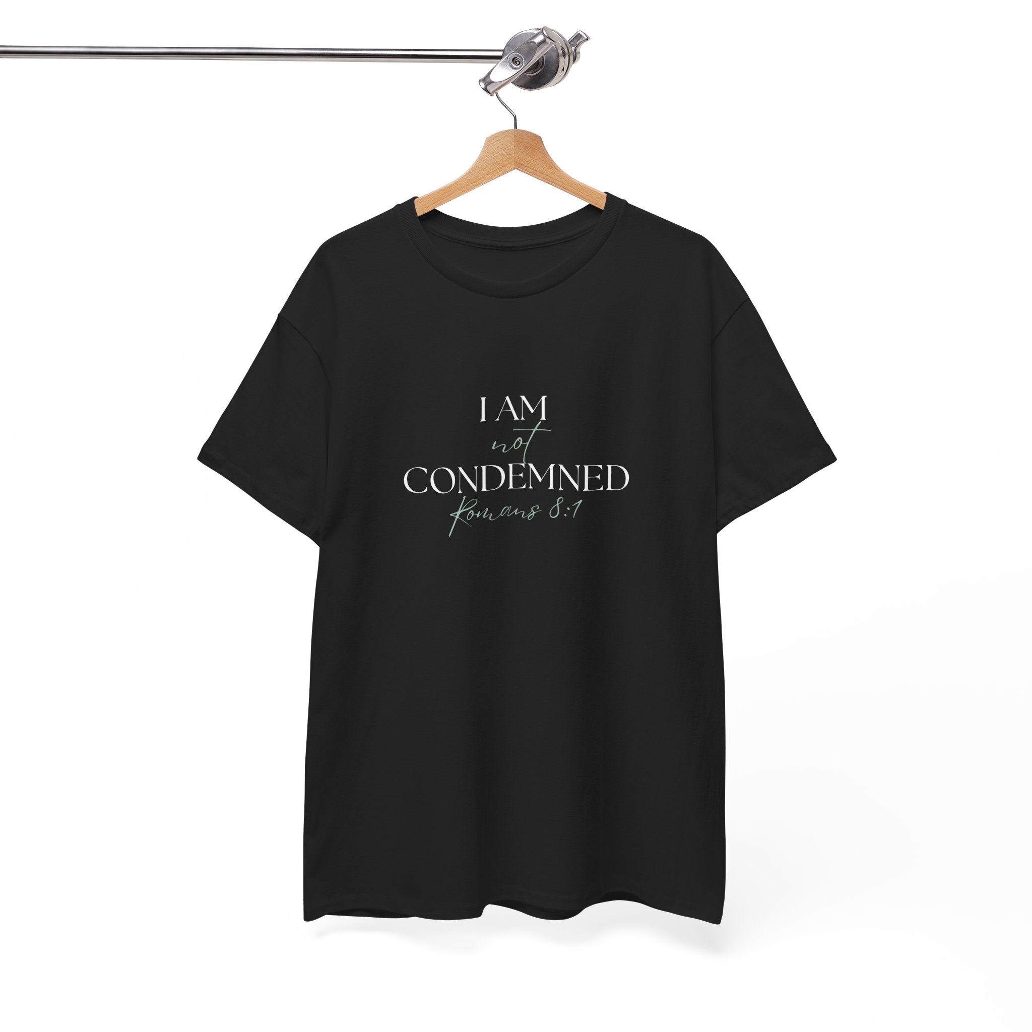 I Am Not Condemned T-Shirt – Christian Tee (Romans 8:1 Scripture) | Faith Apparel for Men & Women