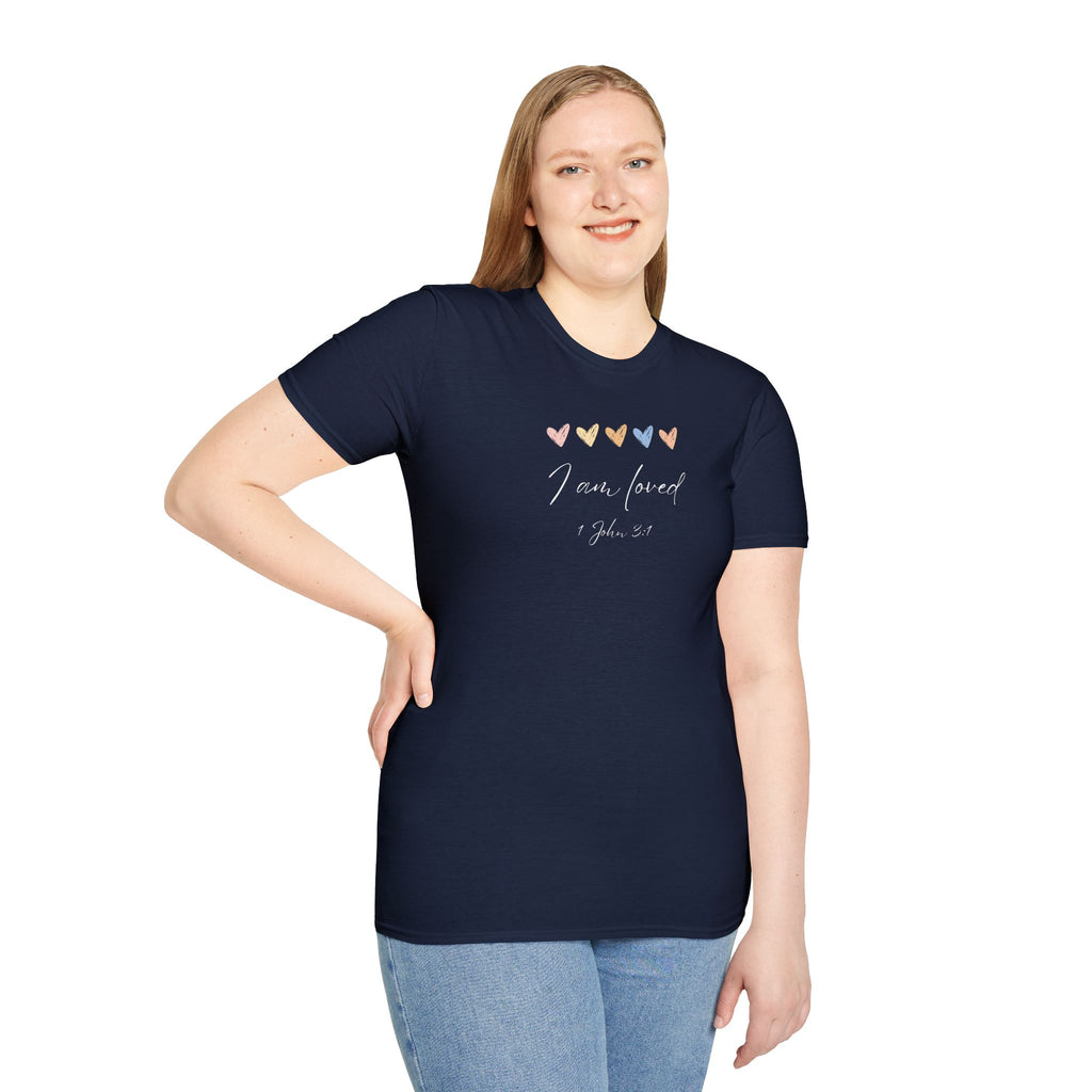 I Am Loved T-Shirt – 1 John 3:1 Christian Scripture Tee | Faith-Based Inspirational Shirt
