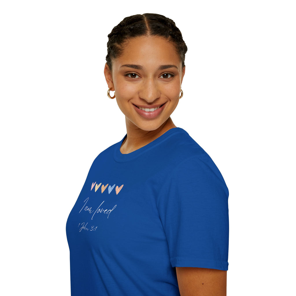 I Am Loved T-Shirt – 1 John 3:1 Christian Scripture Tee | Faith-Based Inspirational Shirt