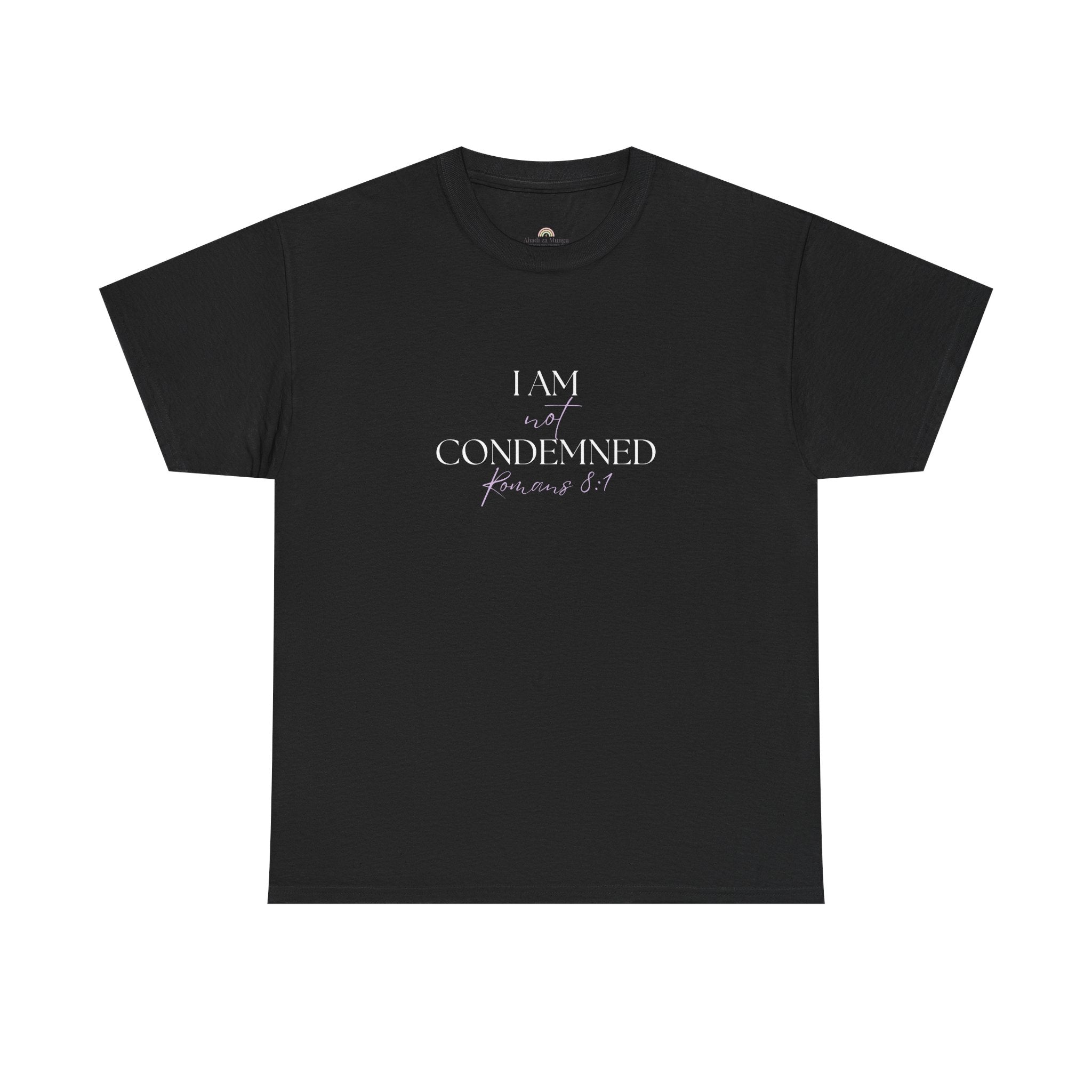 I Am Not Condemned T-Shirt – Christian Tee (Romans 8:1 Scripture) | Faith Apparel for Men & Women