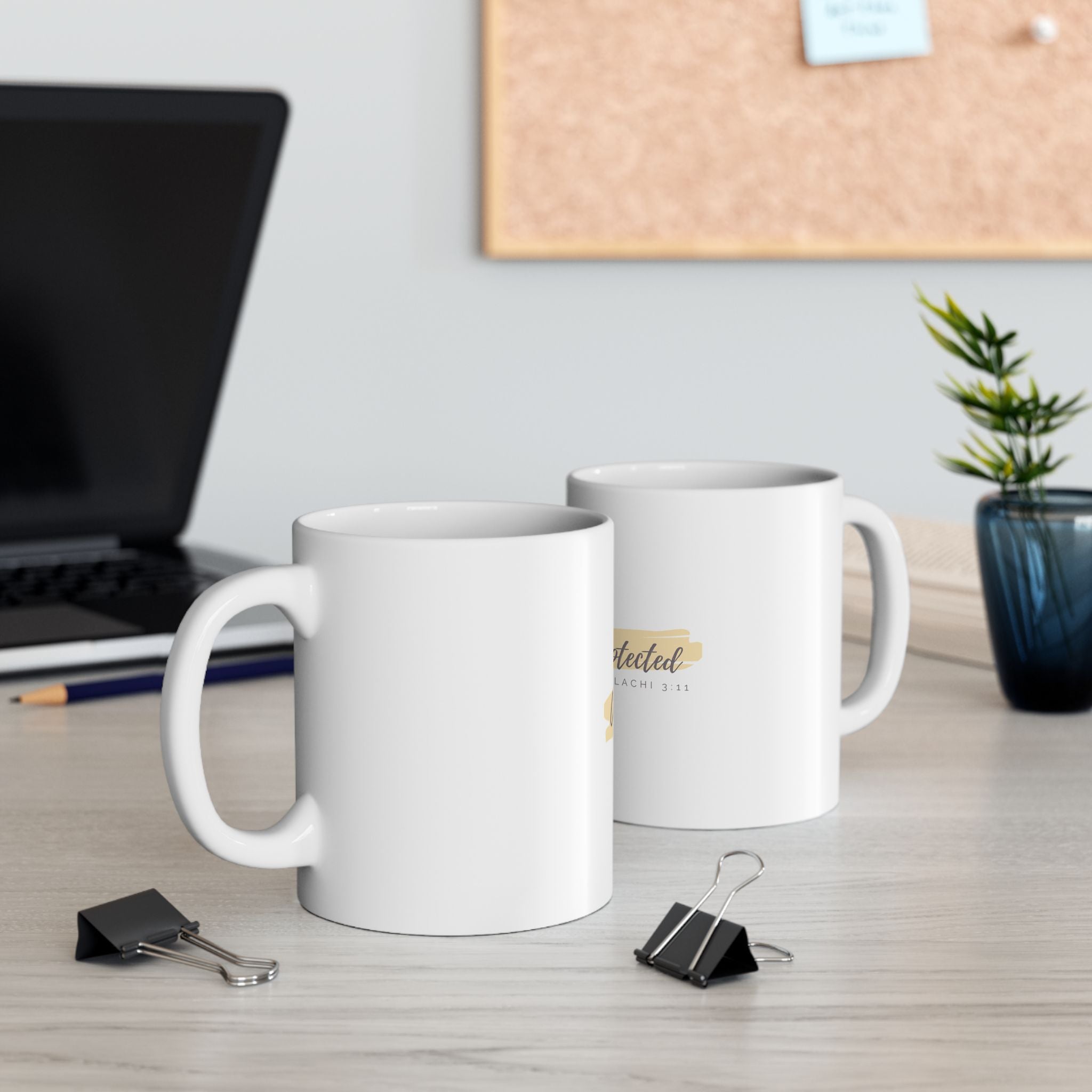 “Covered & Protected” Christian Ceramic Mug – Malachi 3:11 Scripture Coffee Cup (11oz & 15oz)