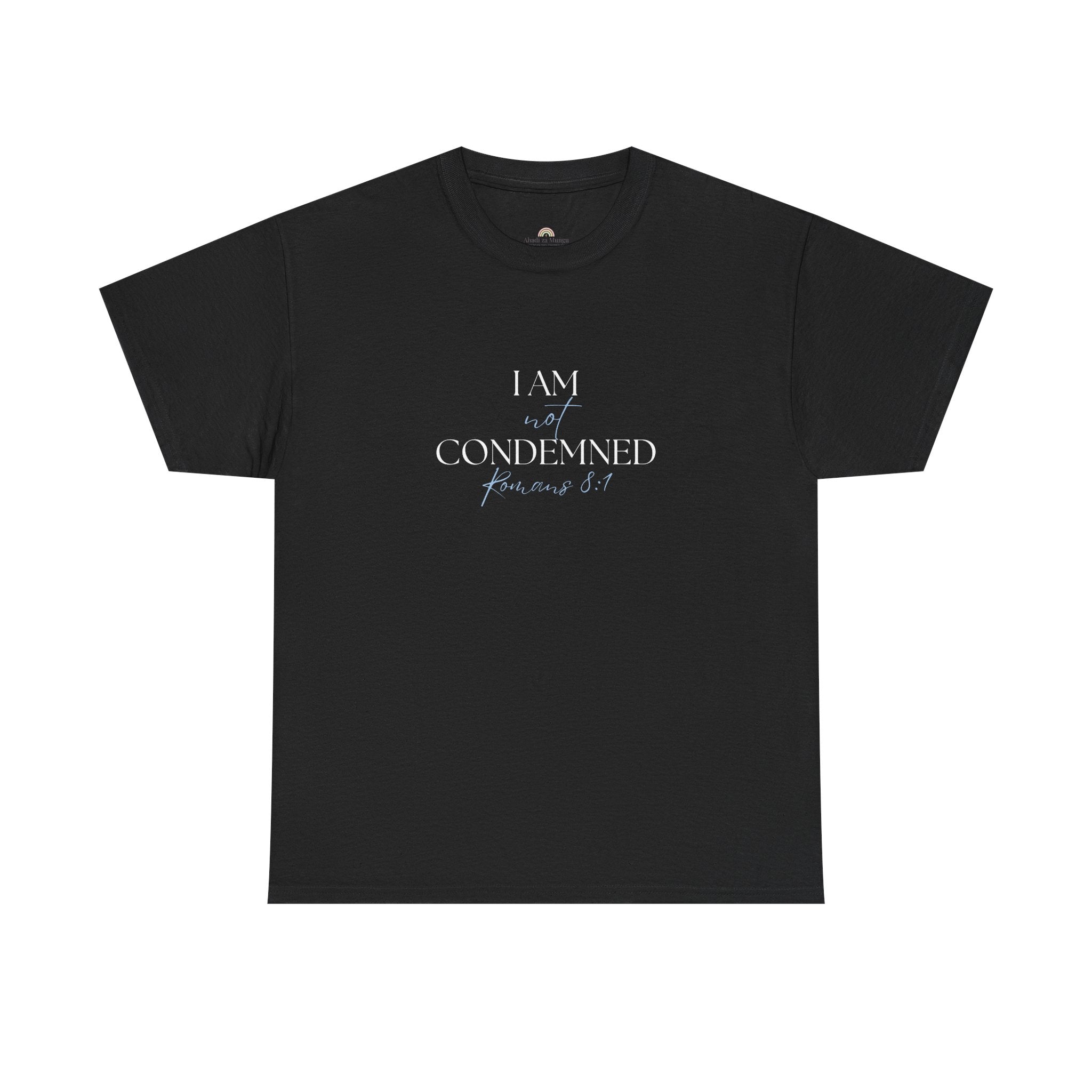 I Am Not Condemned T-Shirt – Christian Tee (Romans 8:1 Scripture) | Faith Apparel for Men & Women