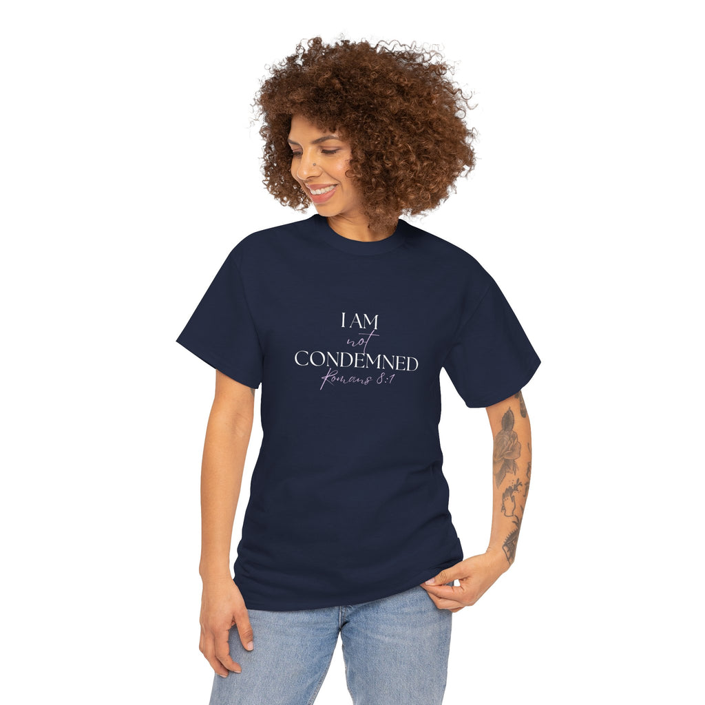 I Am Not Condemned T-Shirt – Christian Tee (Romans 8:1 Scripture) | Faith Apparel for Men & Women