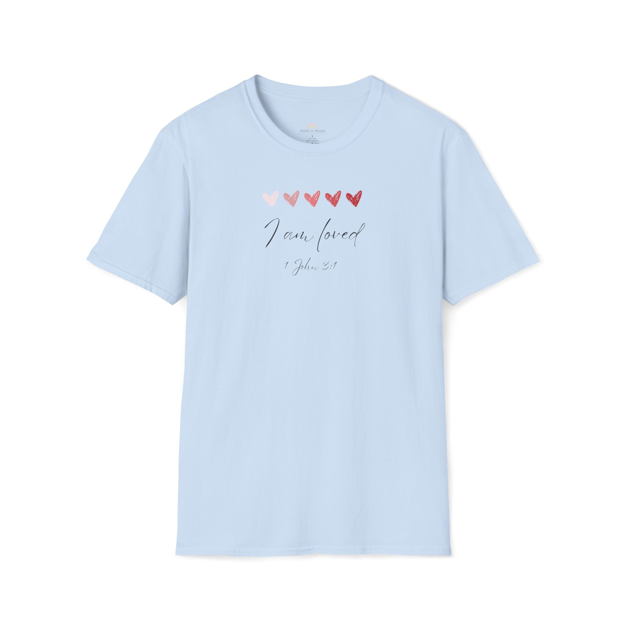 I Am Loved T-Shirt – 1 John 3:1 Christian Scripture Tee | Faith-Based Inspirational Shirt