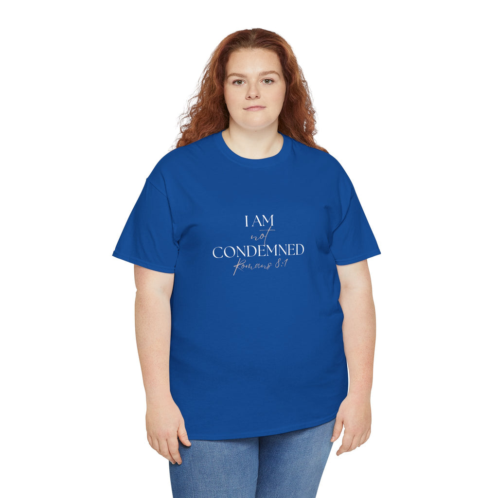 I Am Not Condemned T-Shirt – Christian Tee (Romans 8:1 Scripture) | Faith Apparel for Men & Women
